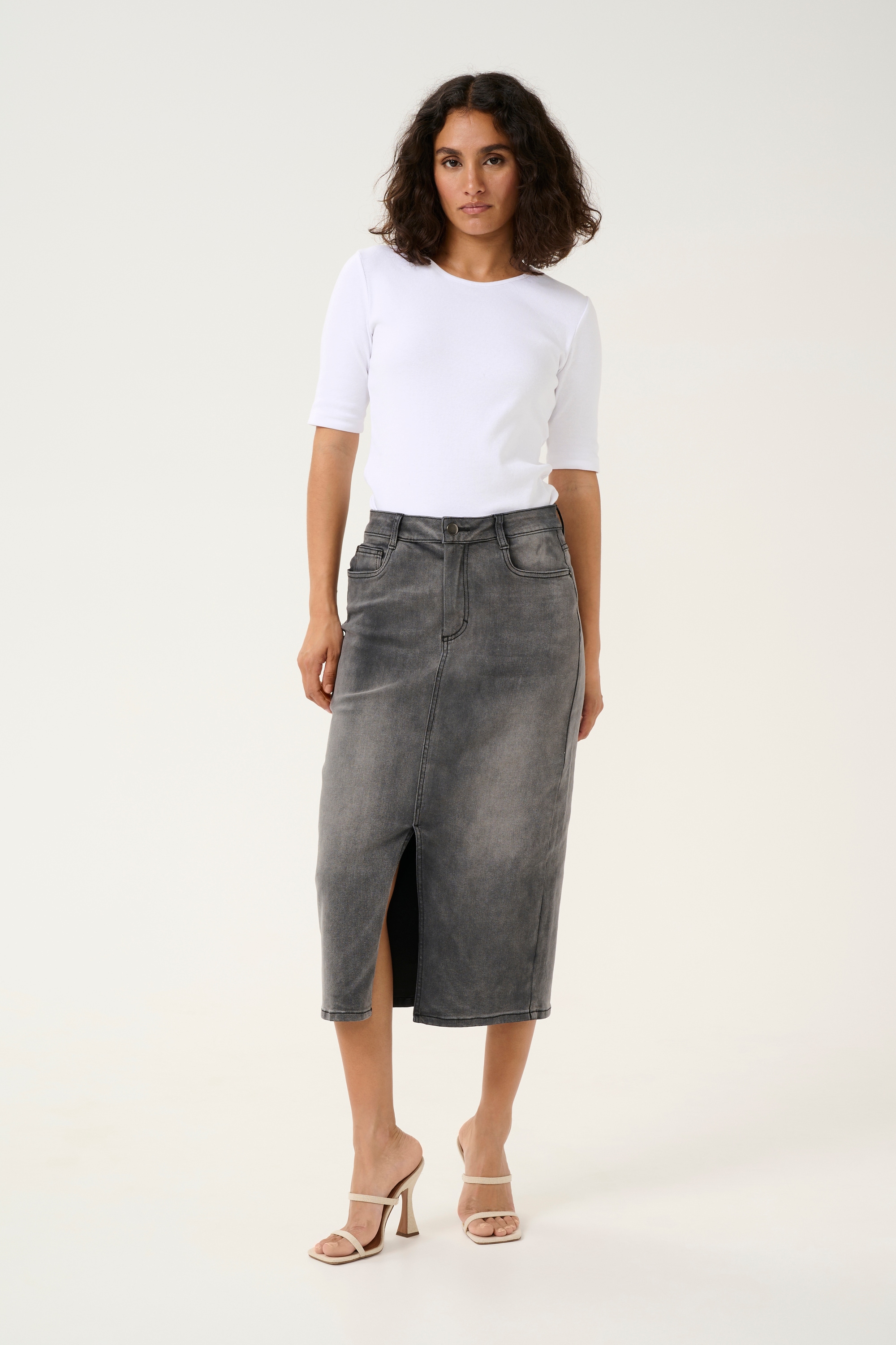 KAFFE Jeansrock »Damen Denimrock KAsinem«