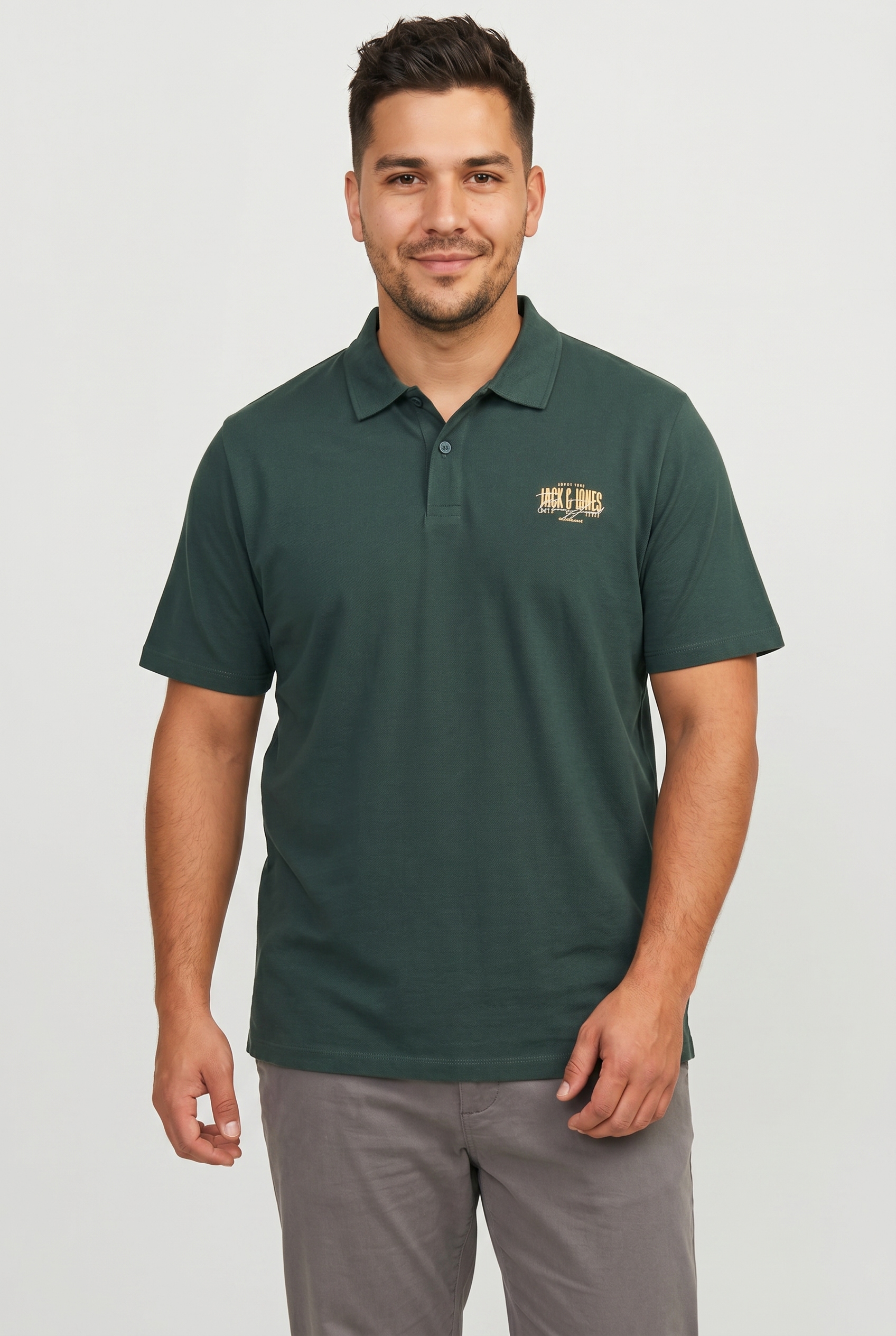 Jack & Jones PlusSize Poloshirt "JJAERO POLO SS PLS" Baumwolle, regular fit
