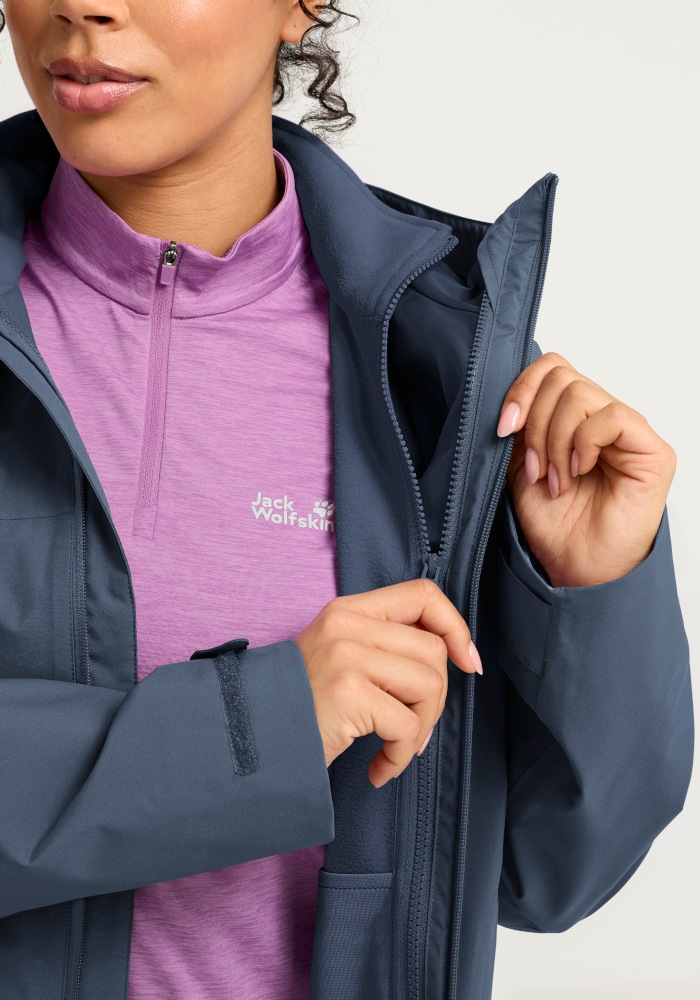 Jack Wolfskin 3-in-1-Funktionsjacke »MOONRISE 2 3IN1 JKT W« 3-in-1-Funktionsjacke, für Wandern und andere Outdoor-Aktivitäten