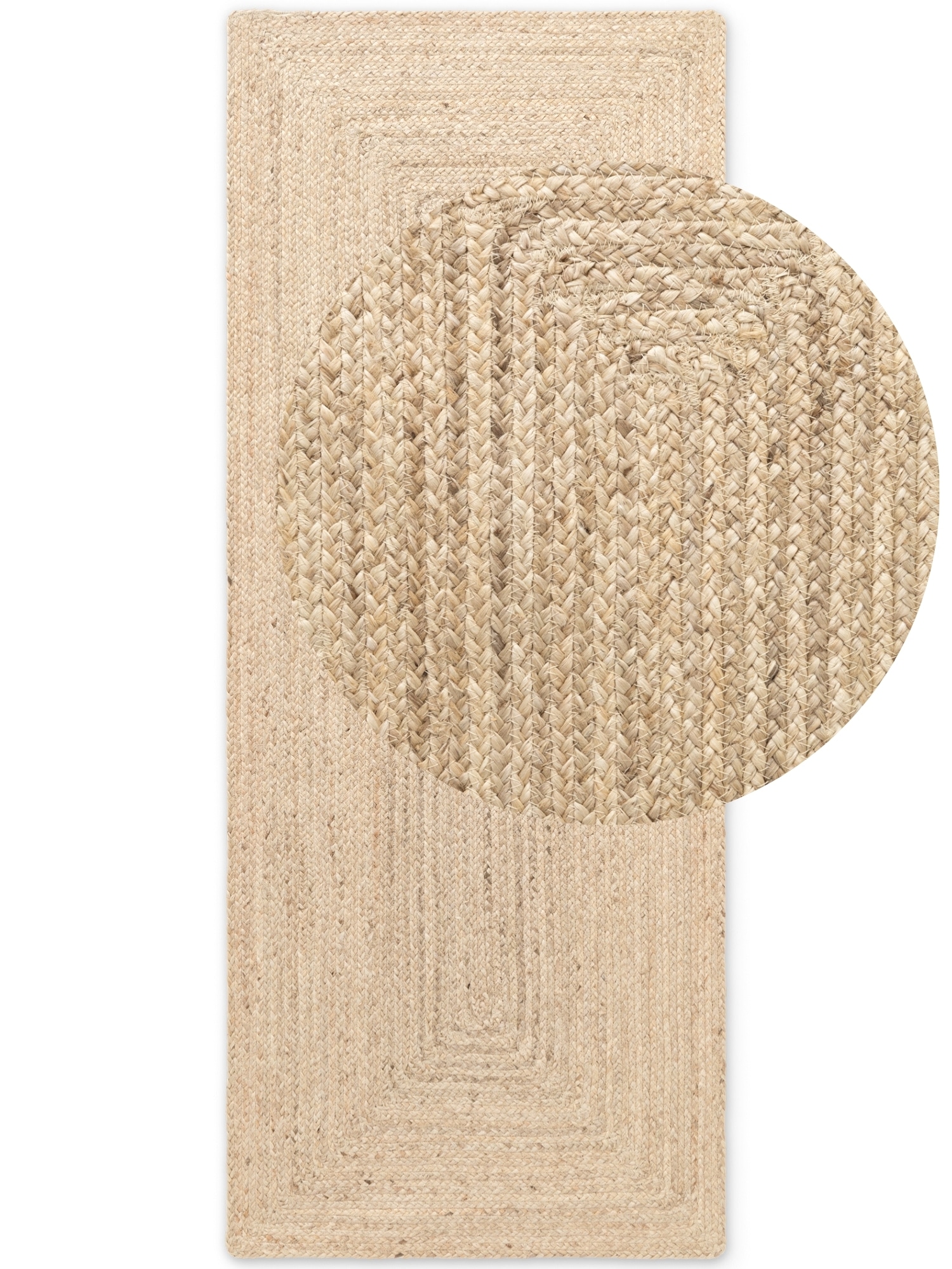 HANSE Home Teppich »Sharmila Juteteppich«, rechteckig, 9 mm Höhe, 100% Jutefaser, Natur, Wohnzimmer, Esszimmer, Flur, Boho, Skandi