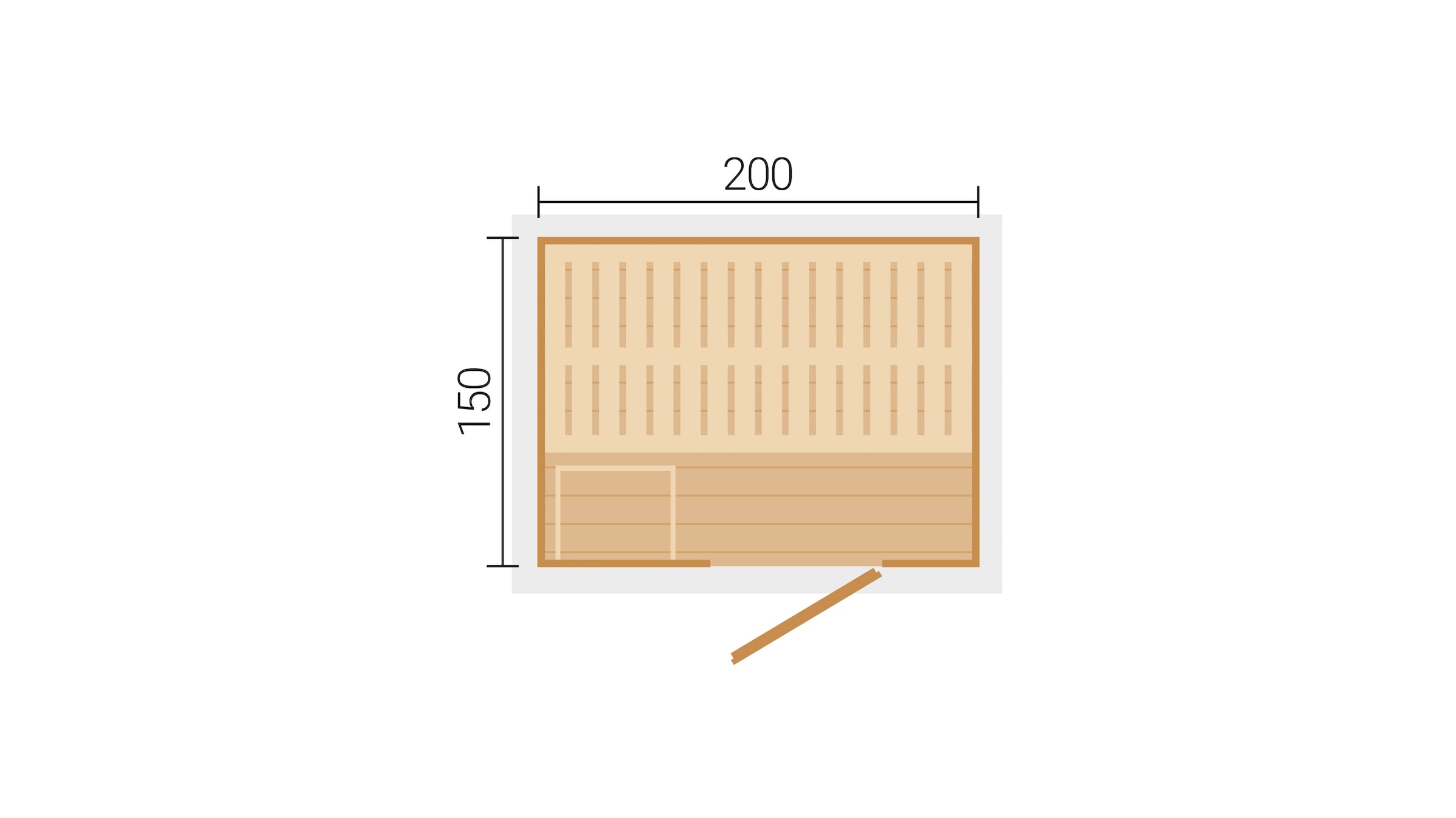 weka Saunahaus »Kaapi 2« Blockbohlen aus Fichtenholz