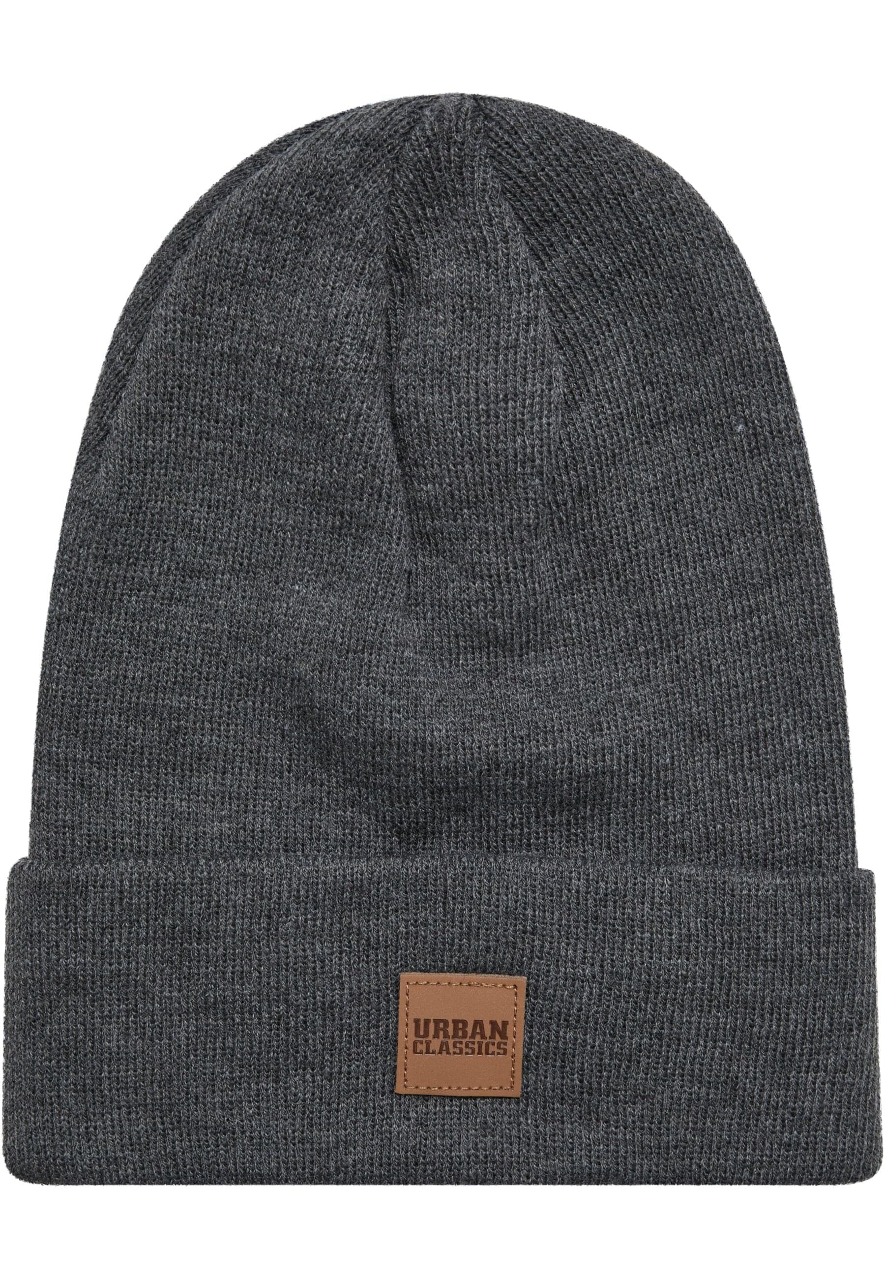URBAN CLASSICS Beanie "Urban Classics Unisex Synthetic Leatherpatch Long Be günstig online kaufen