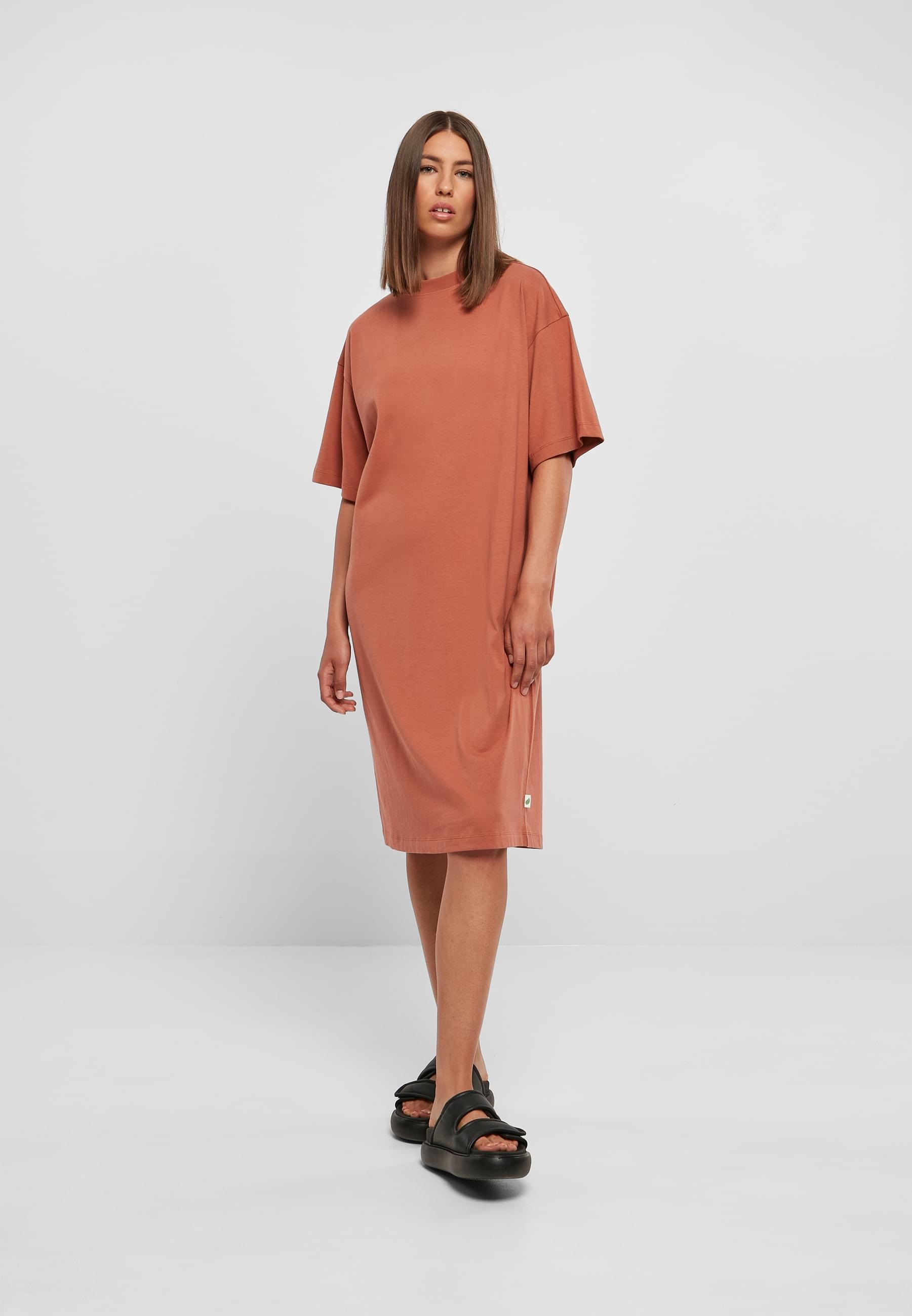 URBAN CLASSICS Shirtkleid »Urban Classics Damen Ladies Organic Long Oversized Tee Dress«, (1 tlg.)