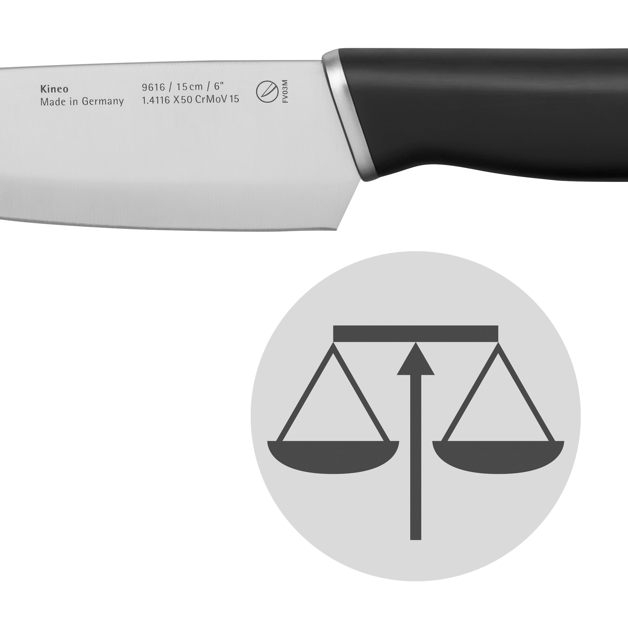 WMF Kochmesser »Kineo«, (1 tlg.), Performance Cut Technologie, hochwertiger Edelstahl, ergonomisch