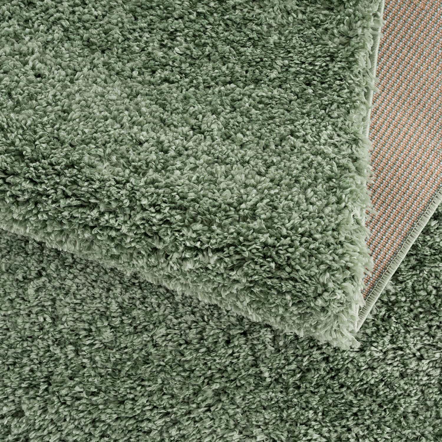 Carpet City Hochflor-Teppich »Pulpy 100«, rechteckig, 30 mm Höhe, Läufer, weich, mit Fransen, uni, viele Größen, Wohnzimmer, Schafzimmer