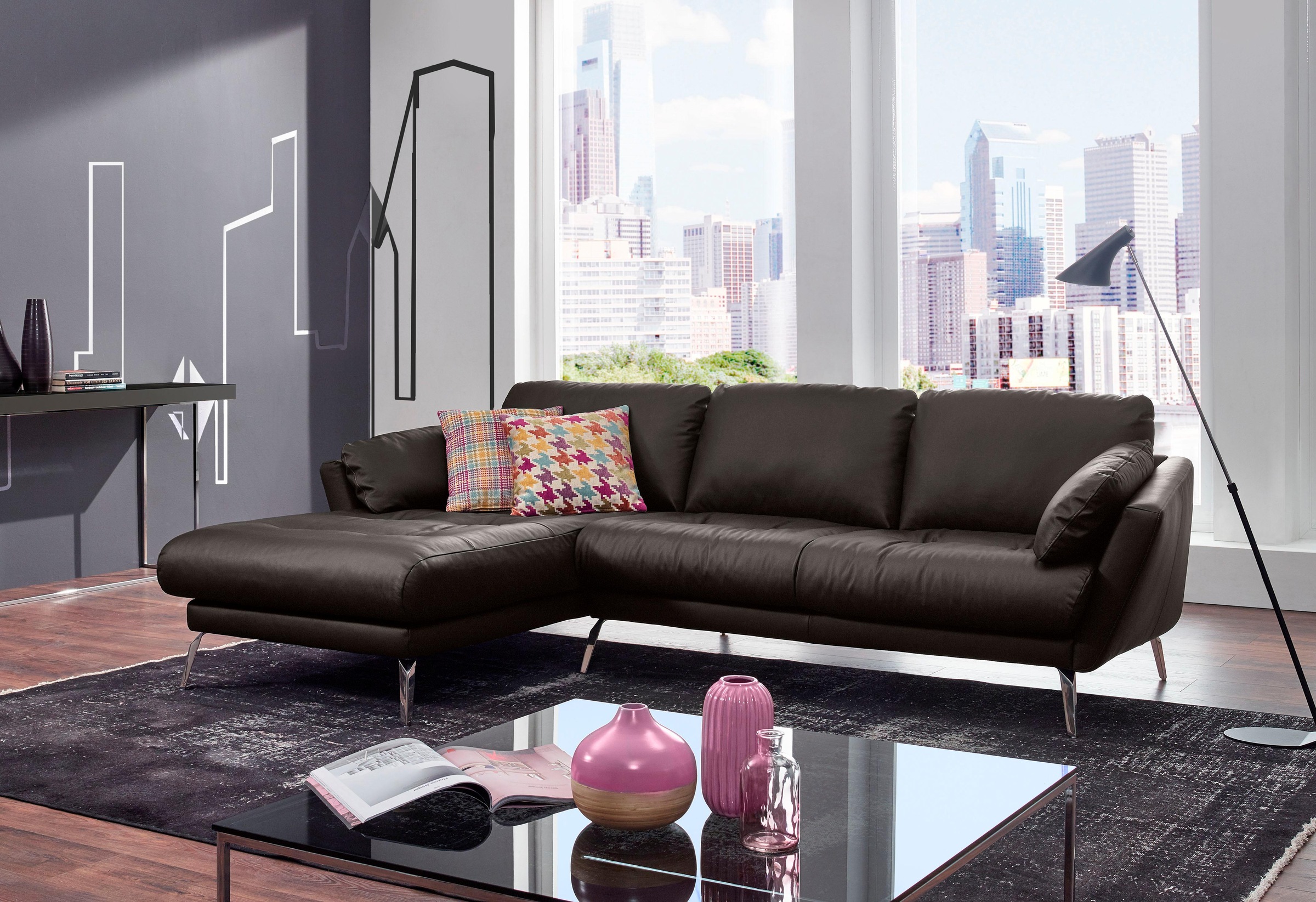 W.SCHILLIG Ecksofa "softy, Designsofa, zeitlos und elegant, hoher Sitzkomfo günstig online kaufen