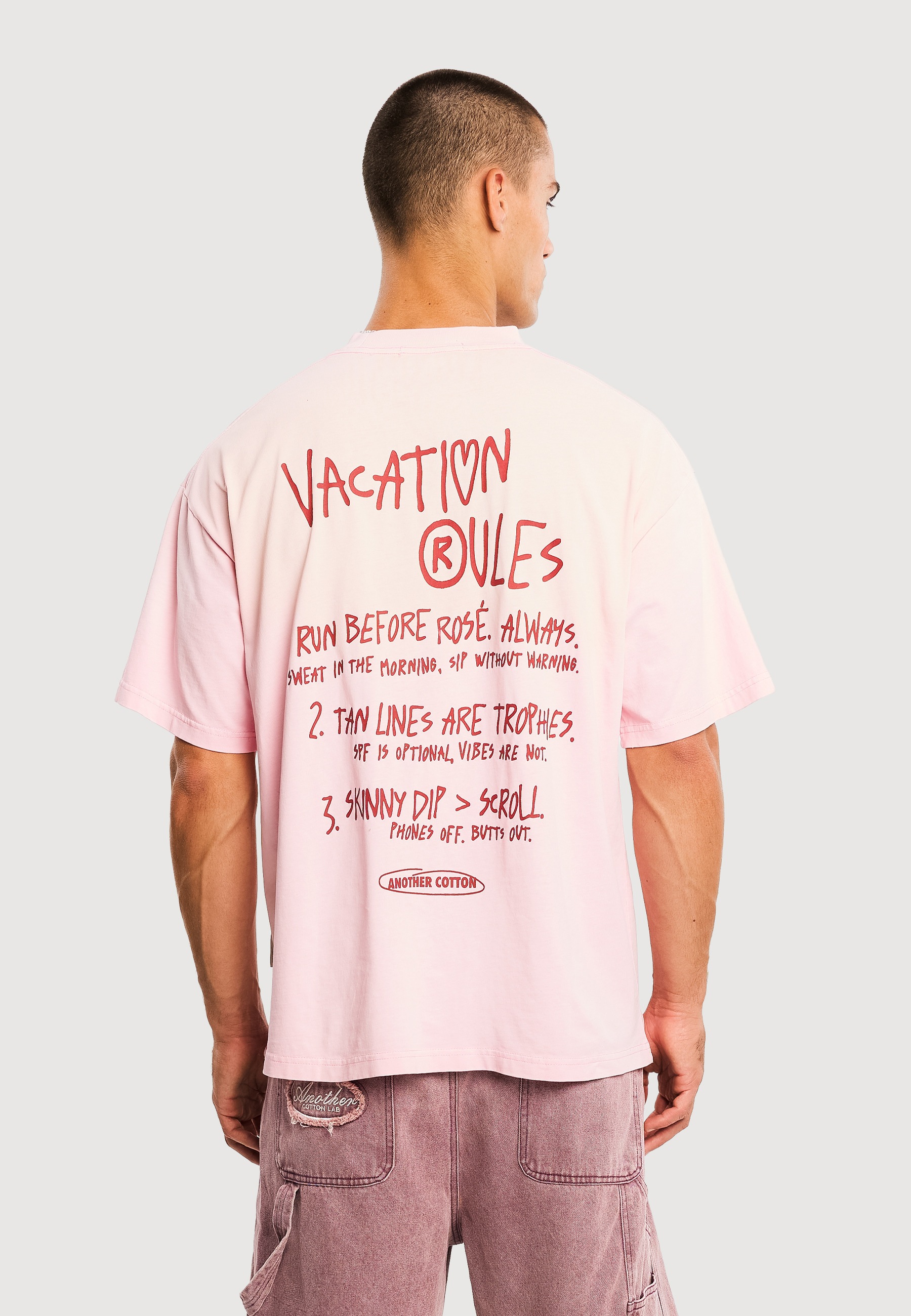 Another Cotton Lab T-Shirt »Another Cotton Lab Vacation Rules T-Shirt (Washed)« 1