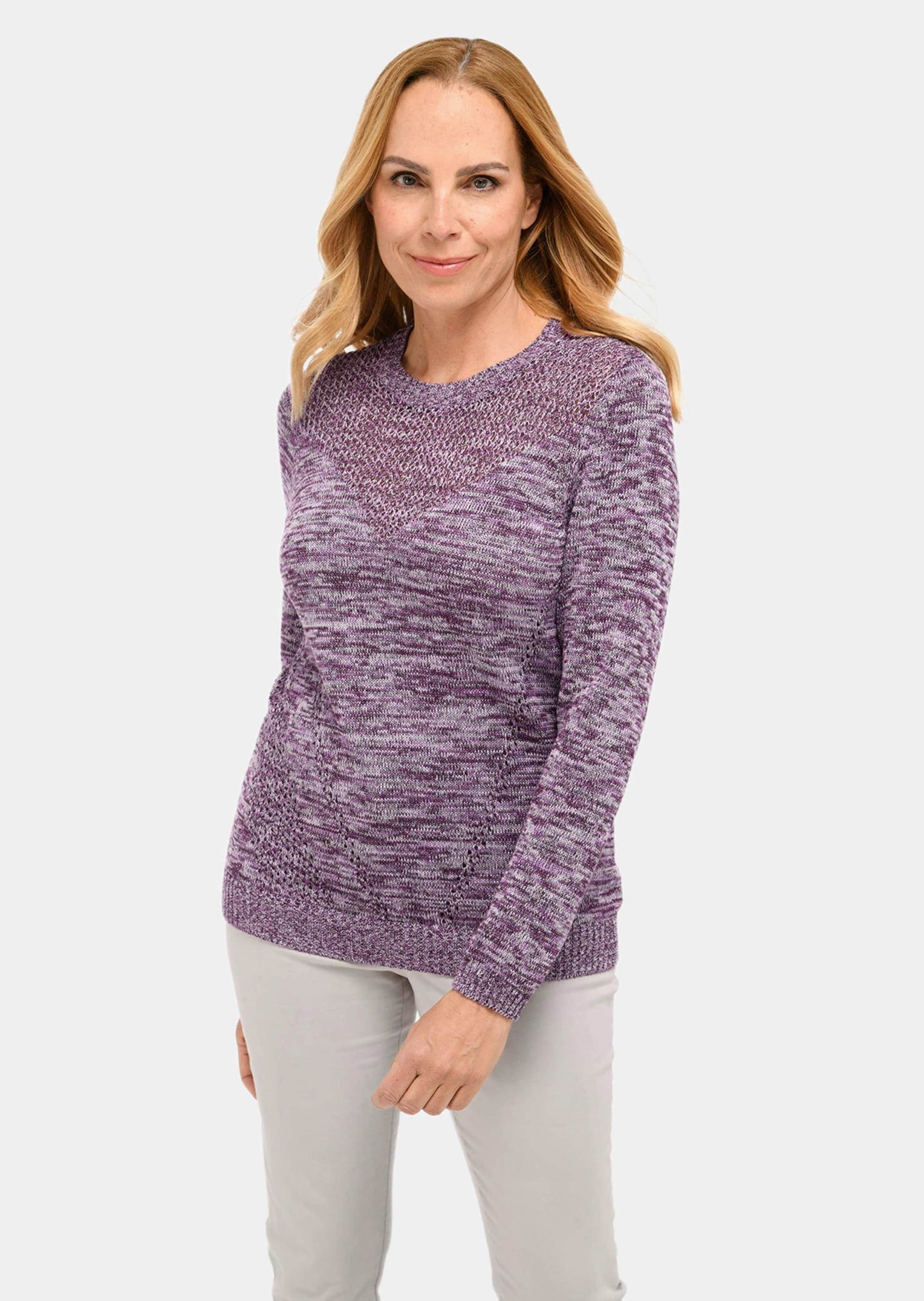 GOLDNER Strickpullover »Pullover Pullover mit Glanzgarn«
