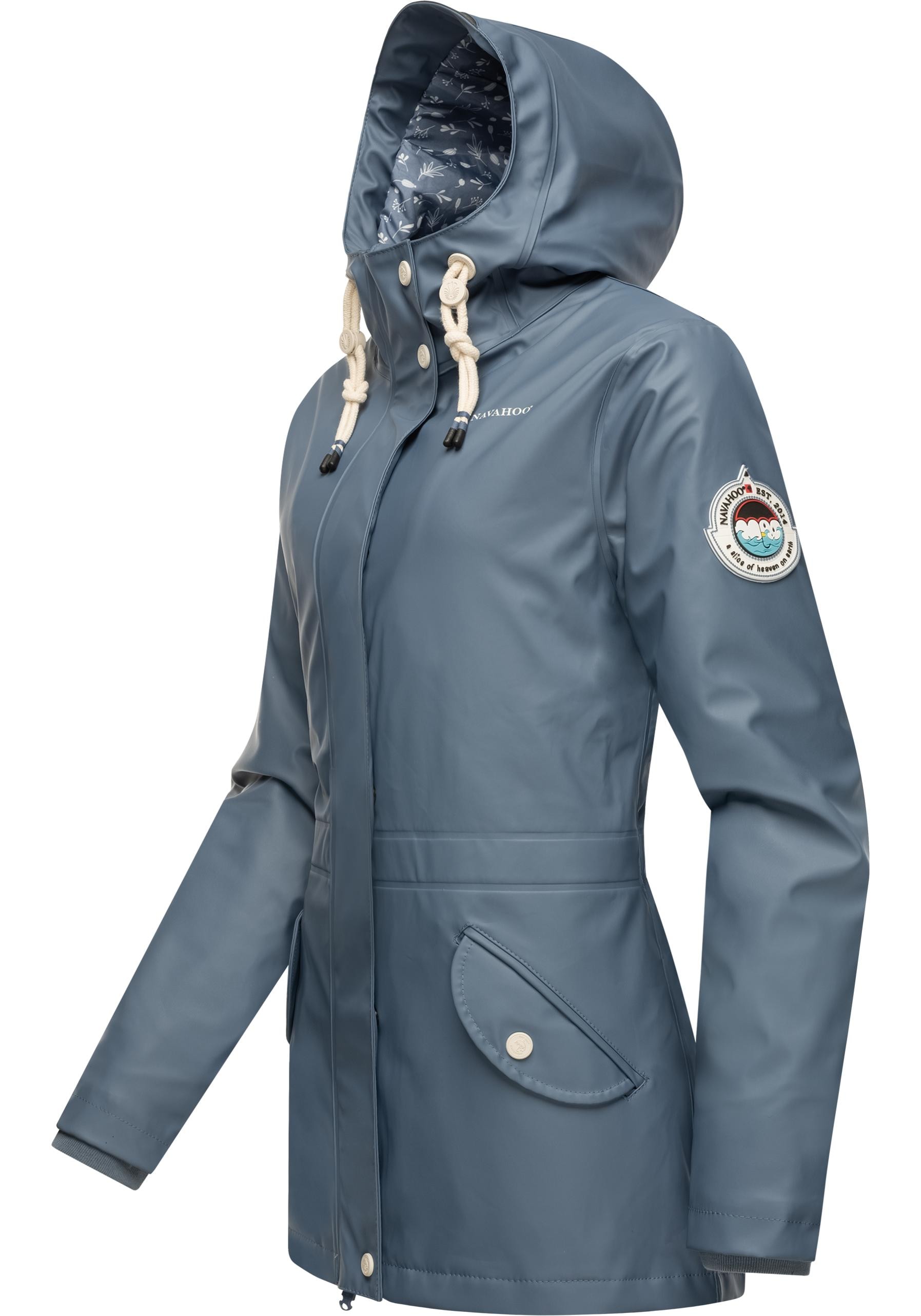 Navahoo Regenjacke »Oceans Heart«, mit Kapuze, stylischer wasserdichter Regenmantel mit Kapuze