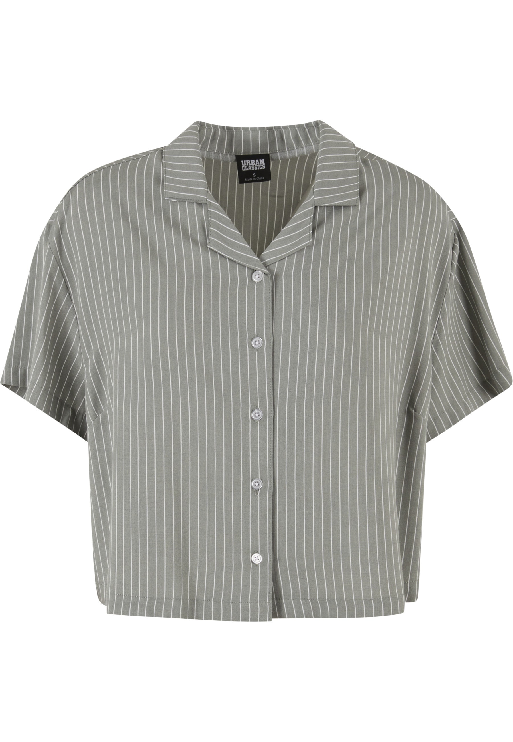 URBAN CLASSICS Kurzarmshirt "Urban Classics Damen Ladies Resort Shirt" 1 Stk.