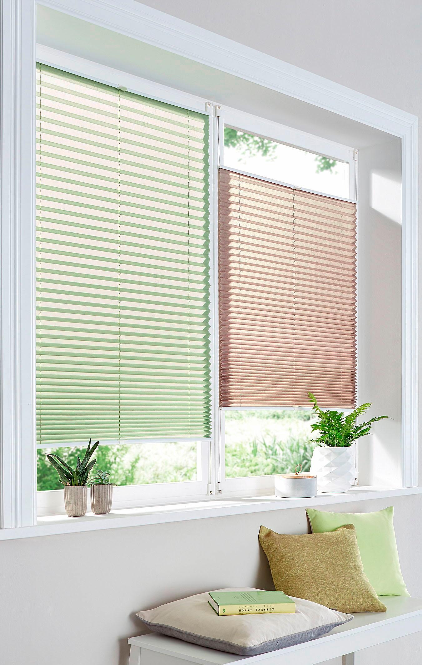 OTTO home Plissee "DAHRA - in Crush-Optik" Lichtschutz ohne Bohren verspann günstig online kaufen