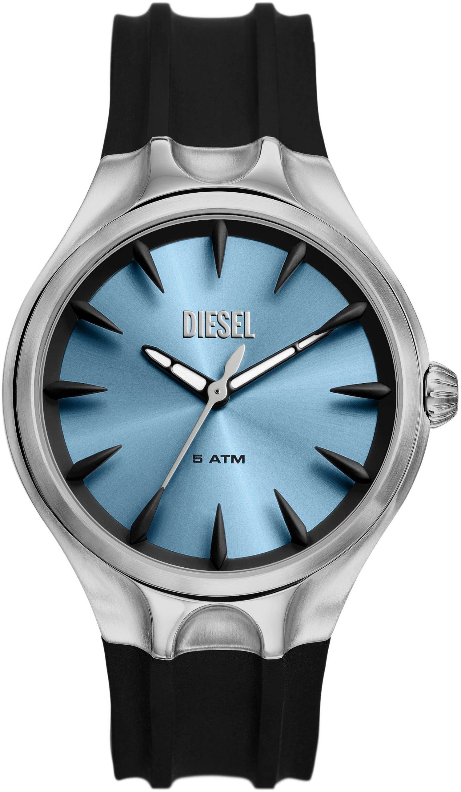 Diesel Quarzuhr »STREAMLINE«, Armbanduhr, Herrenuhr, Silikonarmband