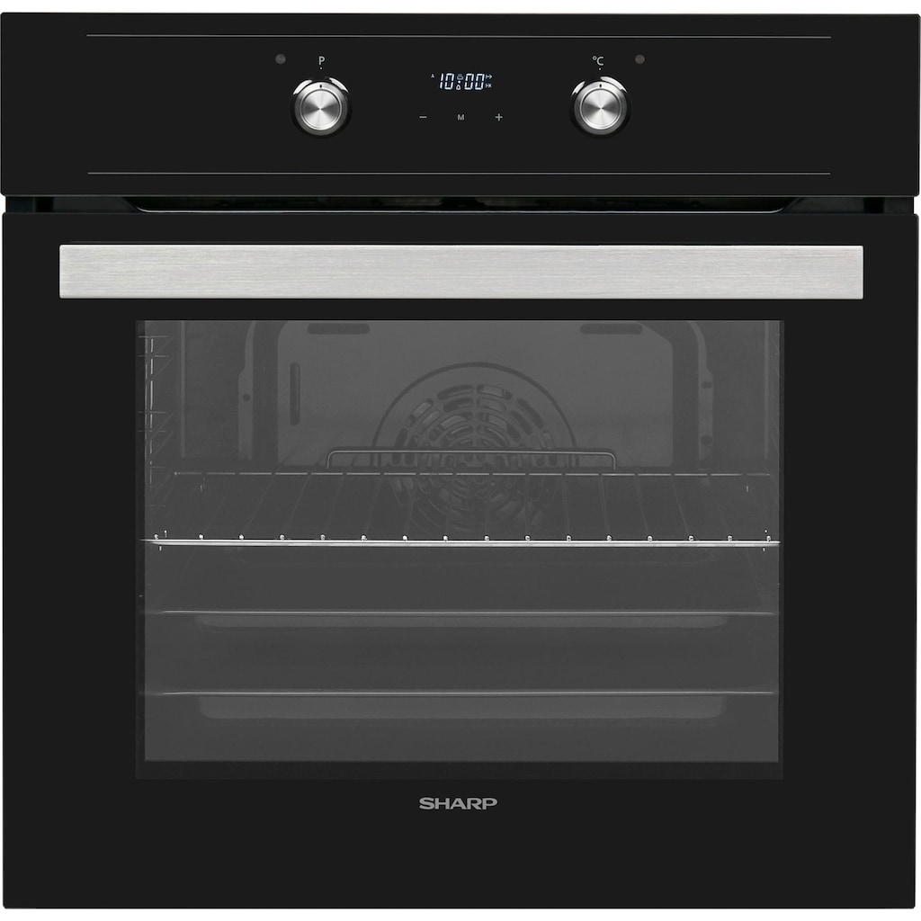 Sharp Einbaubackofen »K-60DX19BM0-EU«, K-60DX19BM0-EU, mit 1-fach-Teleskopauszug