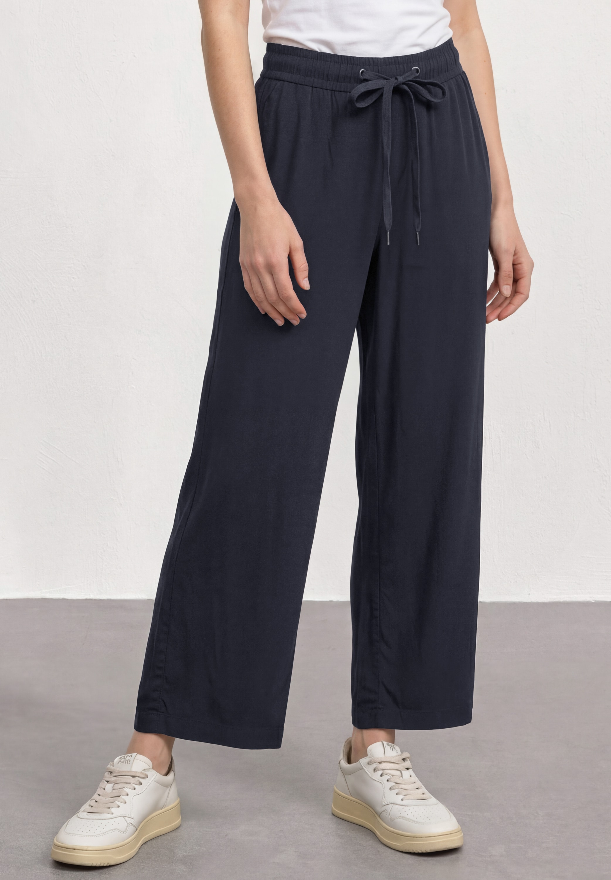 STREET ONE Stoffhose  mit Wide Legs