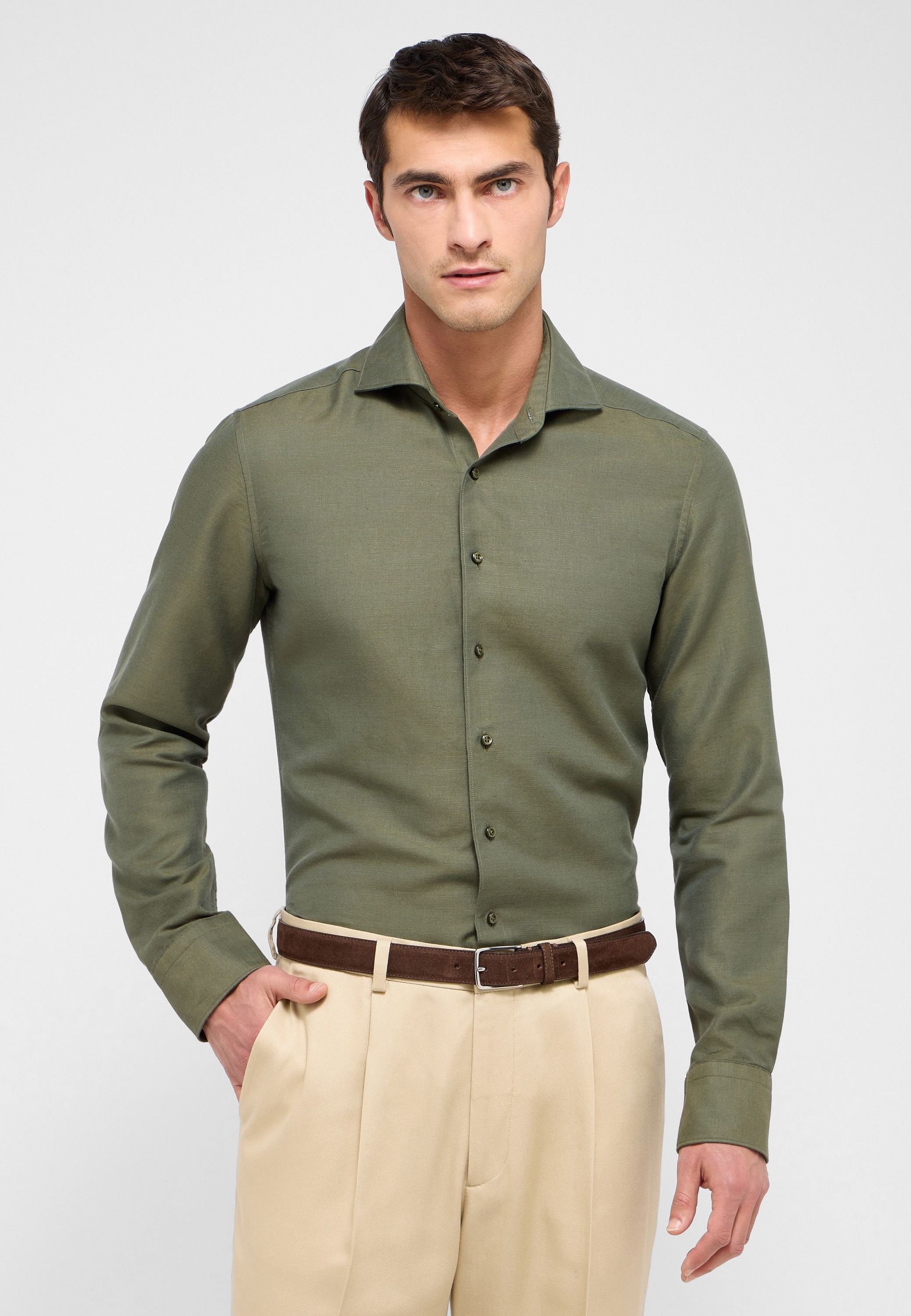 Eterna Langarmhemd "SLIM FIT", EASY IRON (bügelleicht) günstig online kaufen