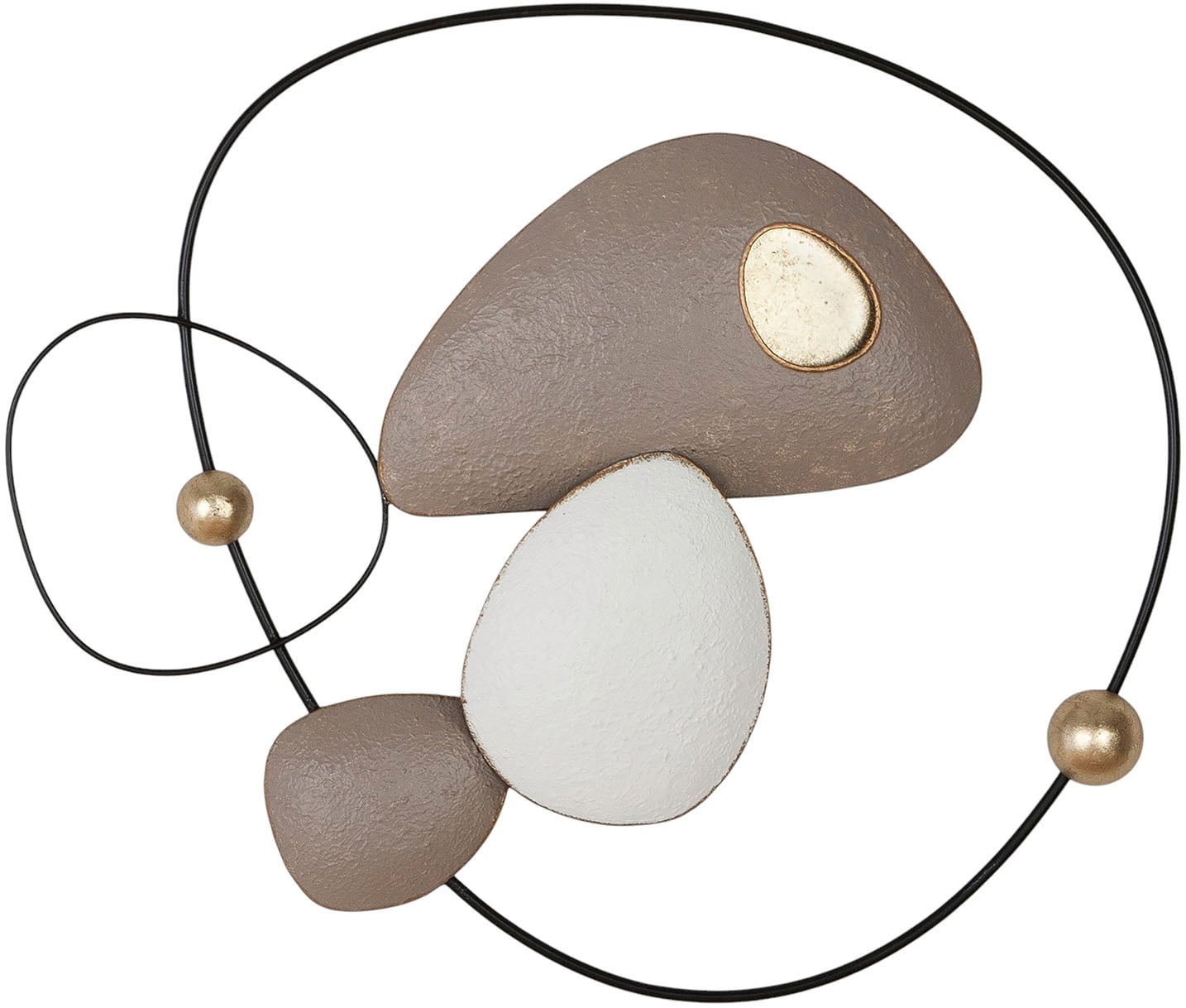 Casablanca by Gilde Wanddekoobjekt "Wandrelief Endoso beige H. 52 cm" günstig online kaufen