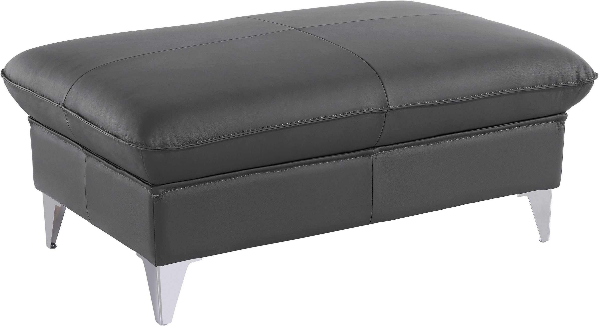 COTTA Polstergarnitur »Caluso«, Set: bestehend aus Ecksofa, Hocker, Ecksofa inkl. Kopfteilverstellung