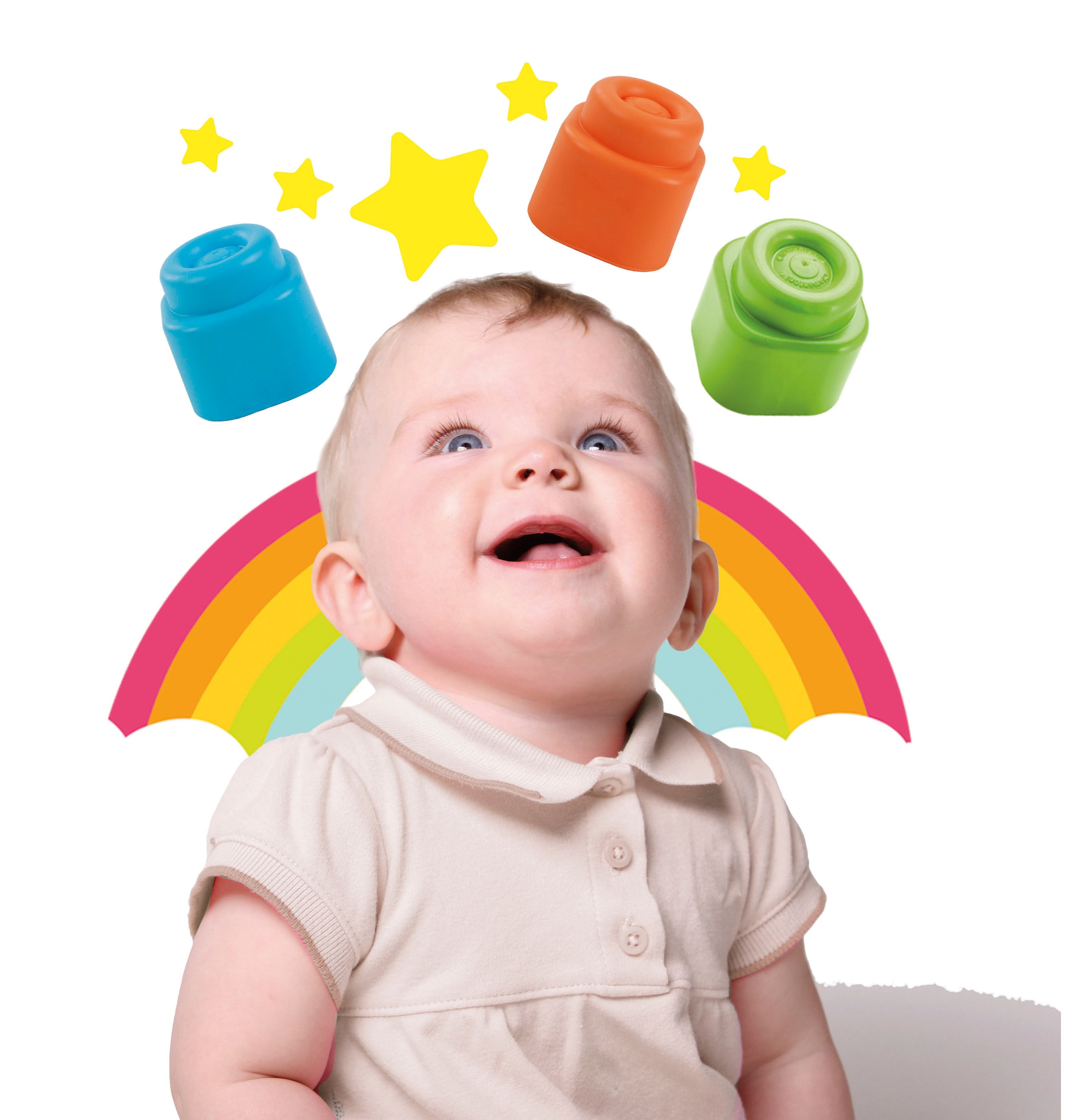 Clementoni® Spielbausteine »Clemmy, Bausteine im Beutel (20 Stück)«, Made in Europe