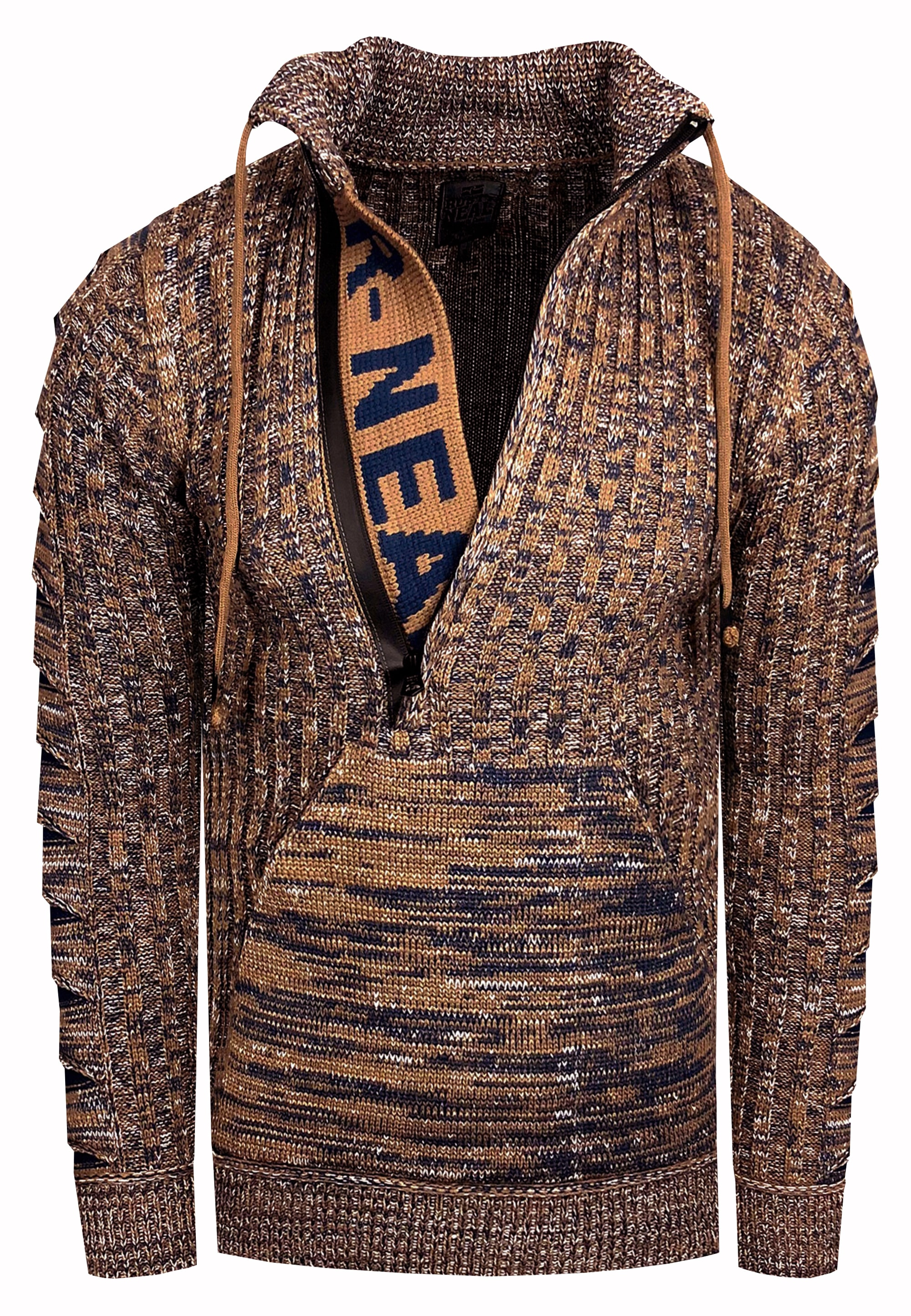 Rusty Neal Strickpullover, mit stylischem Ausschnitt