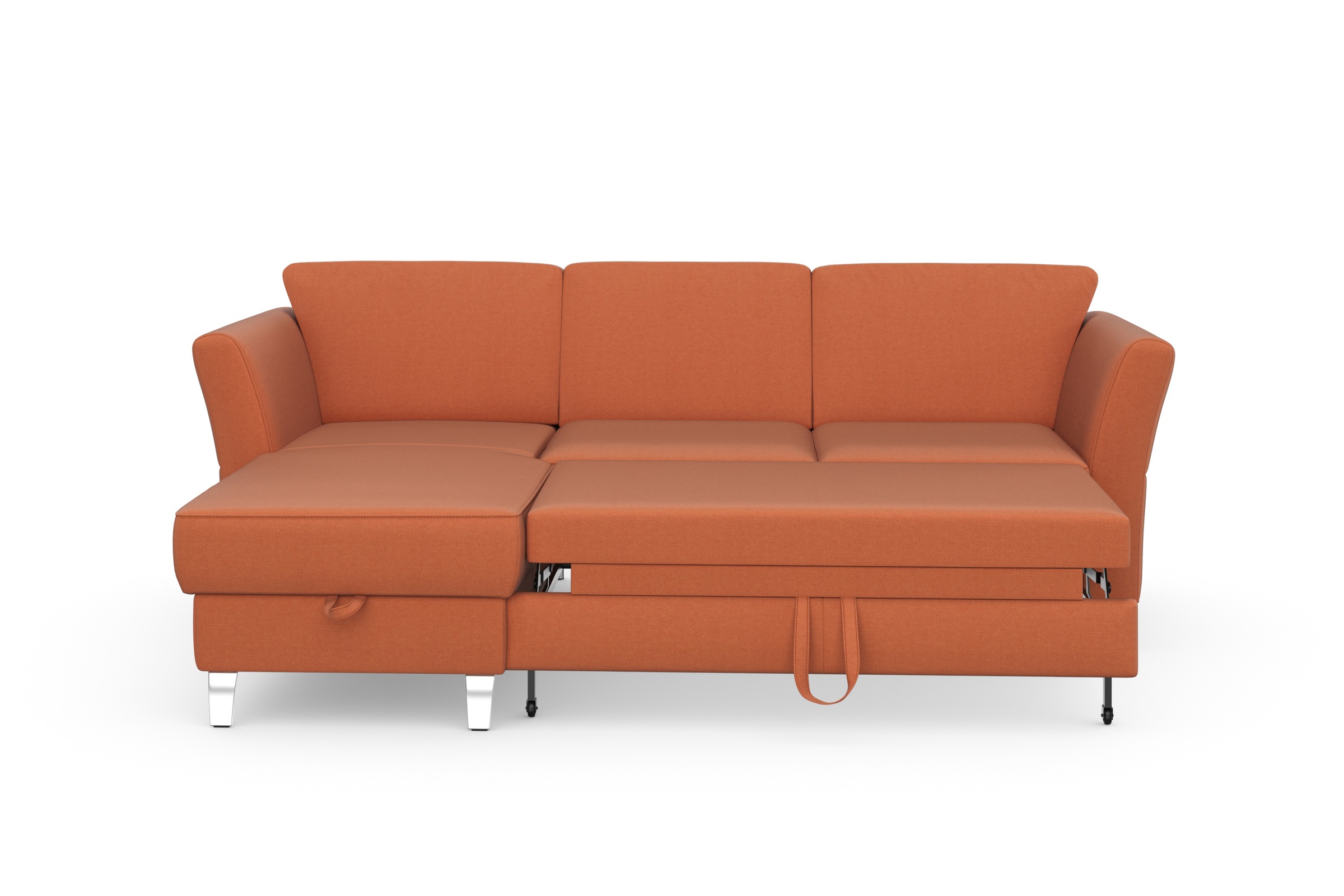 sit&more Ecksofa »Visby L-Form«, wahlweise mit Bettfunktion und Bettkasten, frei im Raum stellbar