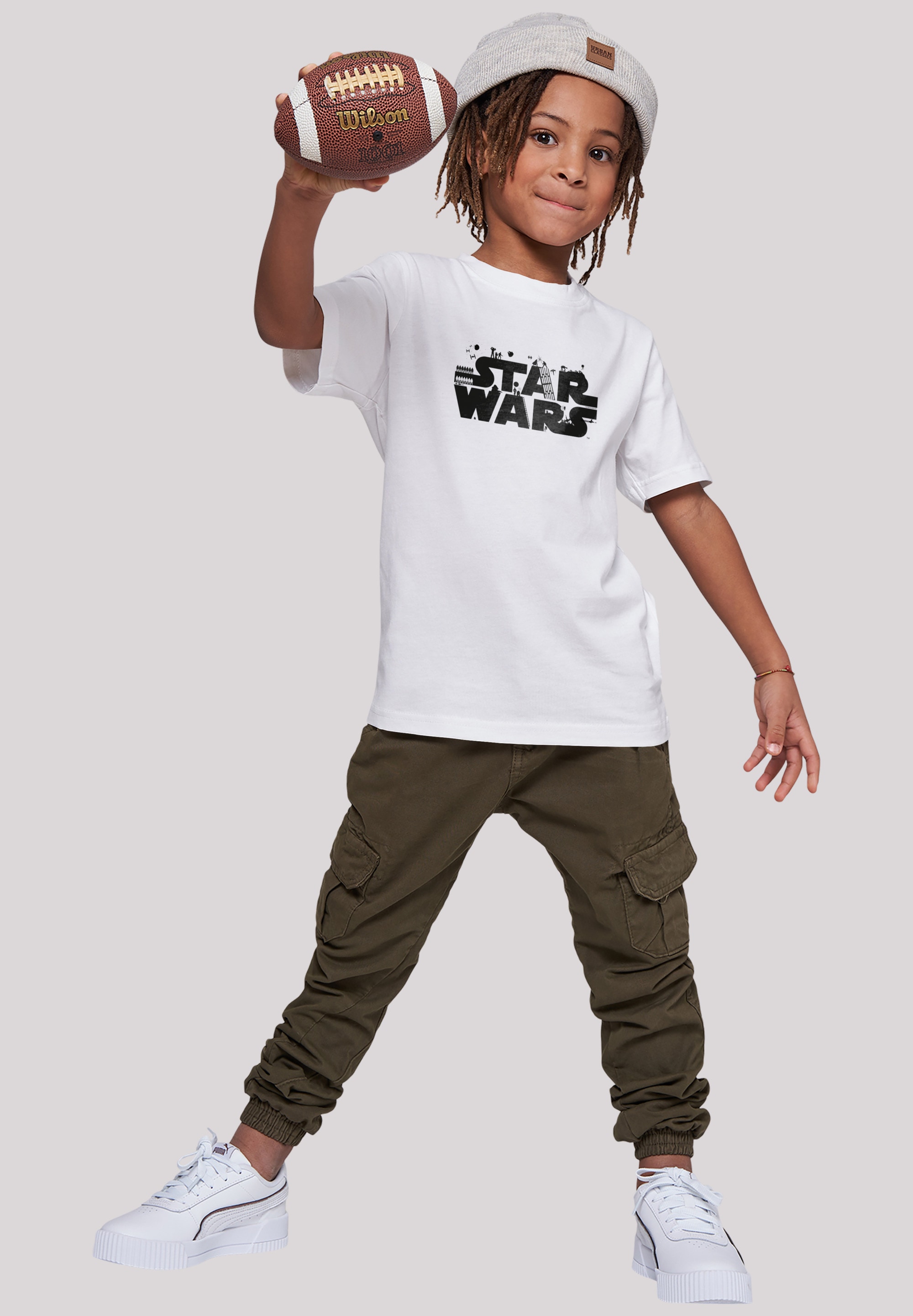 F4NT4STIC T-Shirt Kinder,Premium Merch, Minimalist | ▷ Jungen,Mädchen,Bedruckt Wars BAUR Logo«, für »Star Unisex