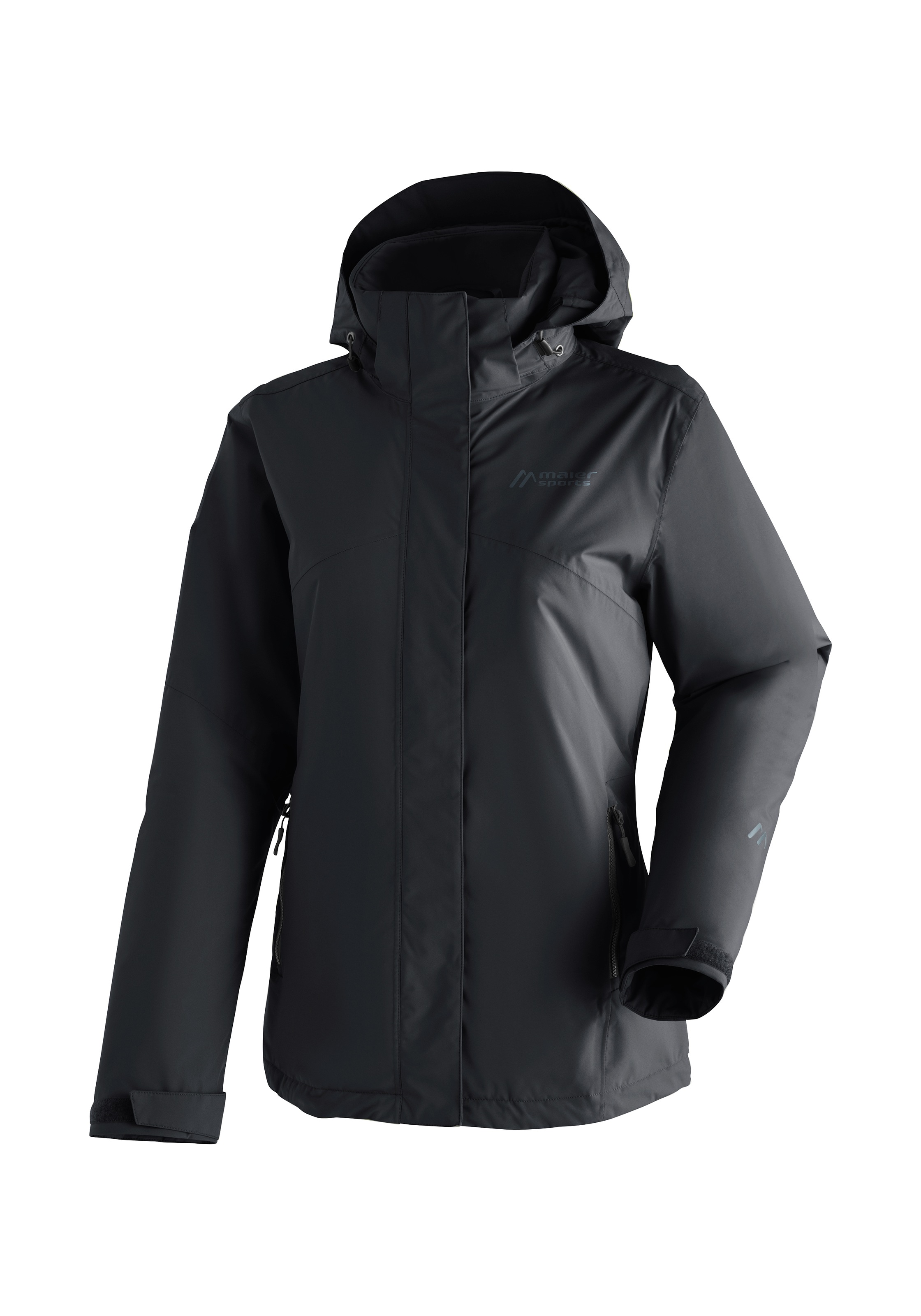 Maier Sports Regenjacke "Metor Therm Rec W" warme Damen Jacke mit Kapuze, Winterjacke wasserdicht atmungsaktiv