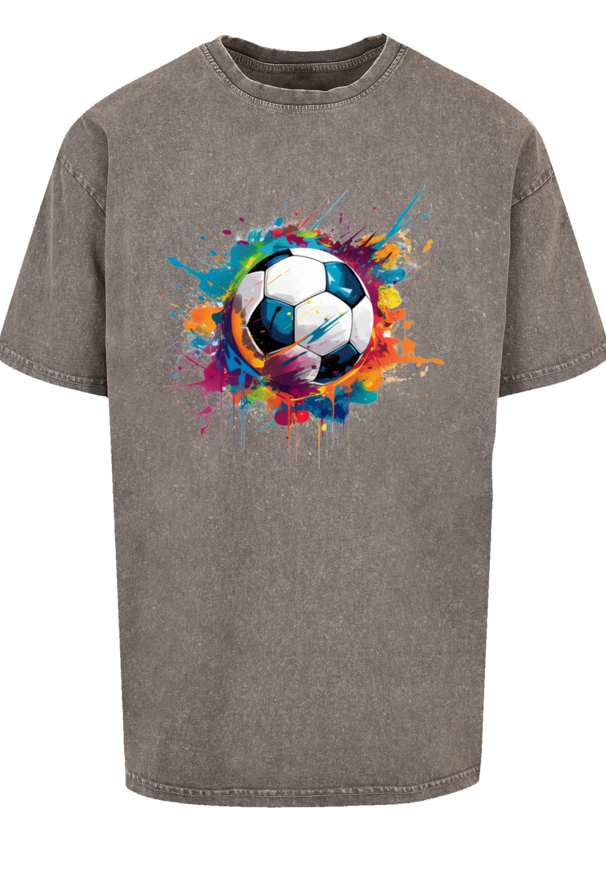 F4NT4STIC T-Shirt »Bunte Fußball Grafik«, Premium Qualität