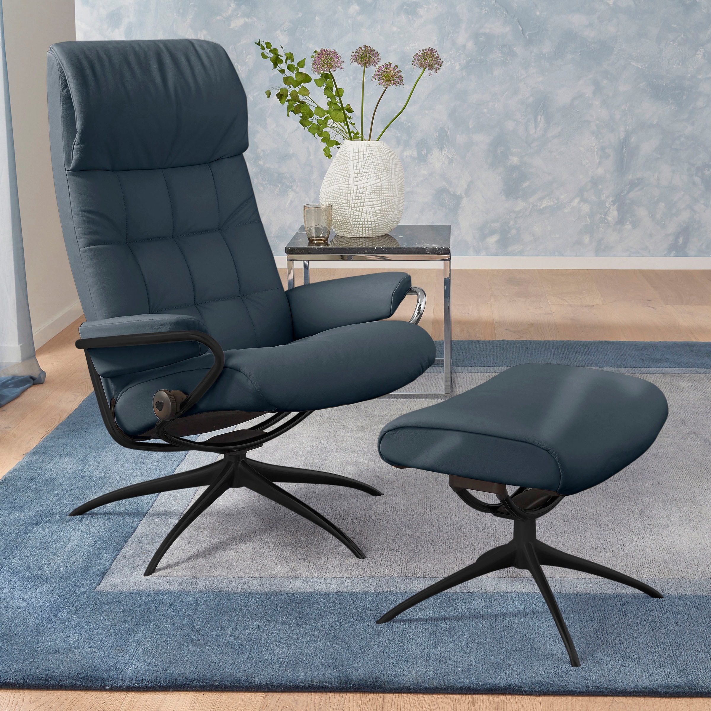 Stressless "London" Set, Relaxsessel mit Hocker, mit Hocker, High Back, mit günstig online kaufen