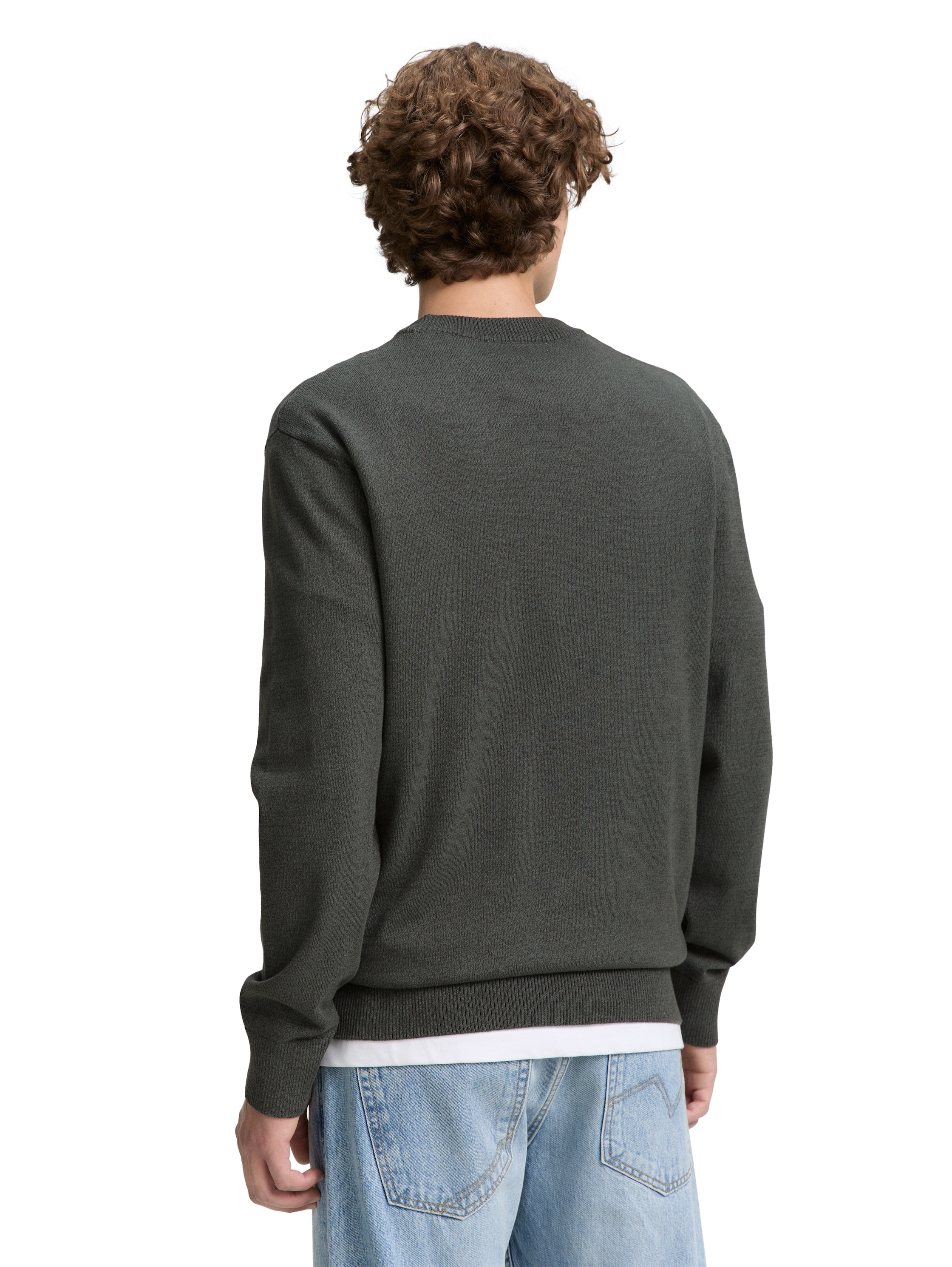 TOM TAILOR Denim Strickpullover, in melierter Optik günstig online kaufen