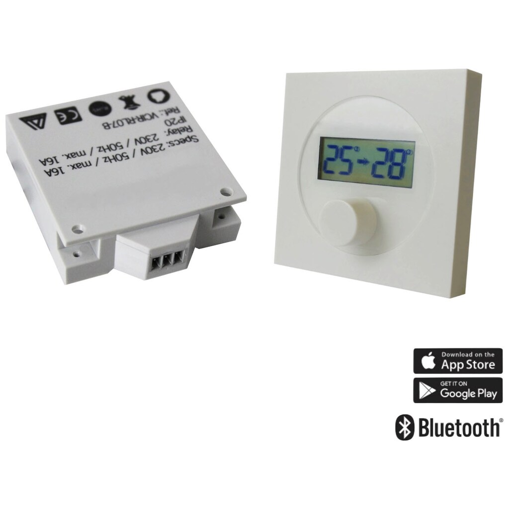 Ximax Raumthermostat »Funk-Thermostat, Adapter-Set«, (bestehend aus Funk-Thermostat und Adapter-Empfänger)