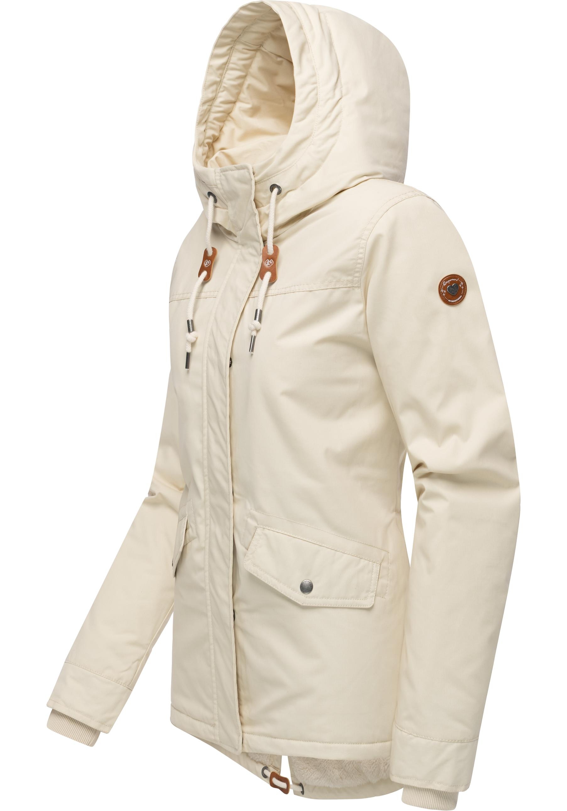 Ragwear Winterjacke »Parkker Warm YOUMODO«, mit Kapuze, Winter Parka mit kuscheligem Teddy-Innenfutter