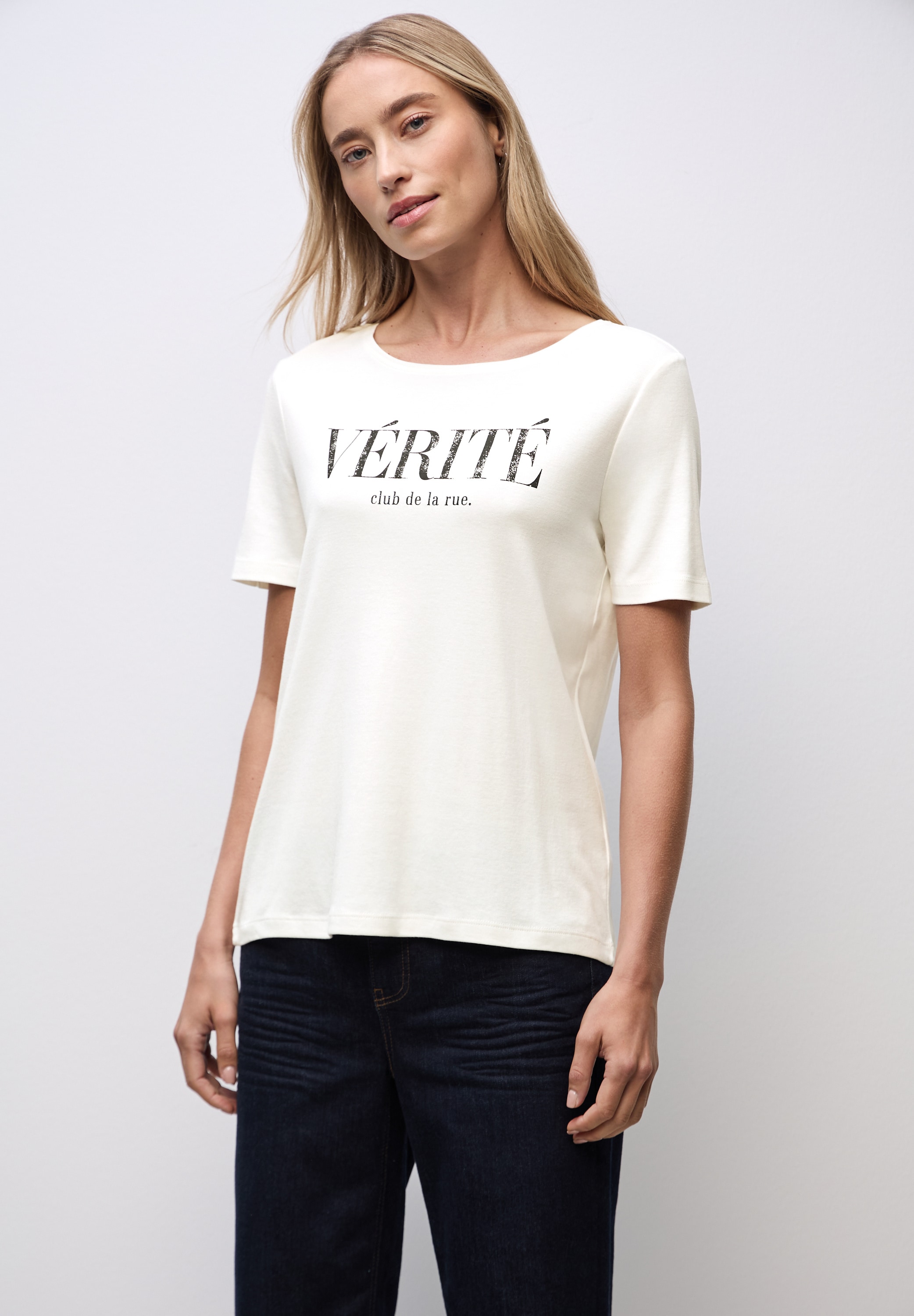 STREET ONE Rundhalsshirt im Shirt-Style günstig online kaufen