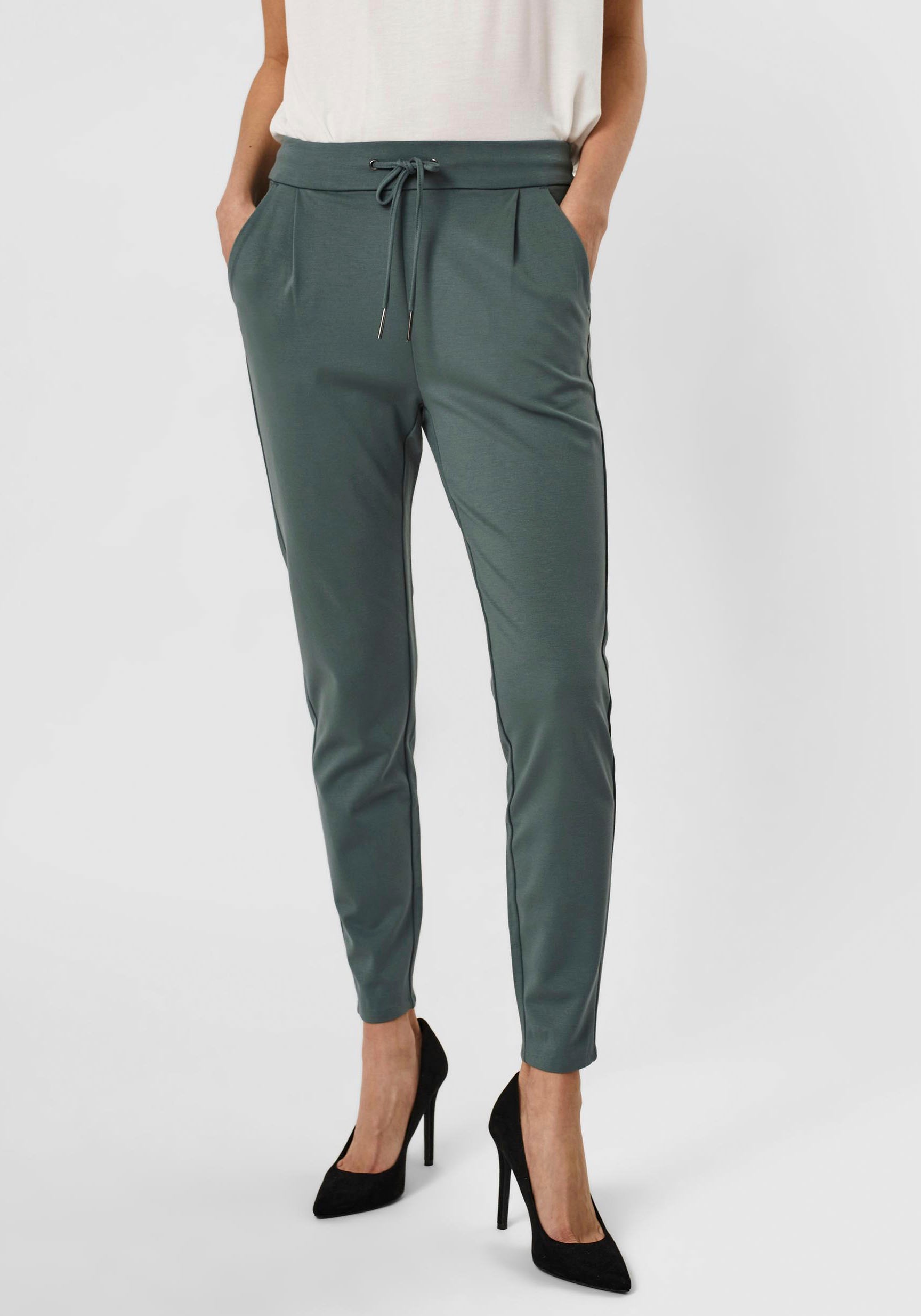 Vero Moda "VMEVA MR LOOSE STRING PANT GA NOOS" hinten mit elastischem Bündc günstig online kaufen