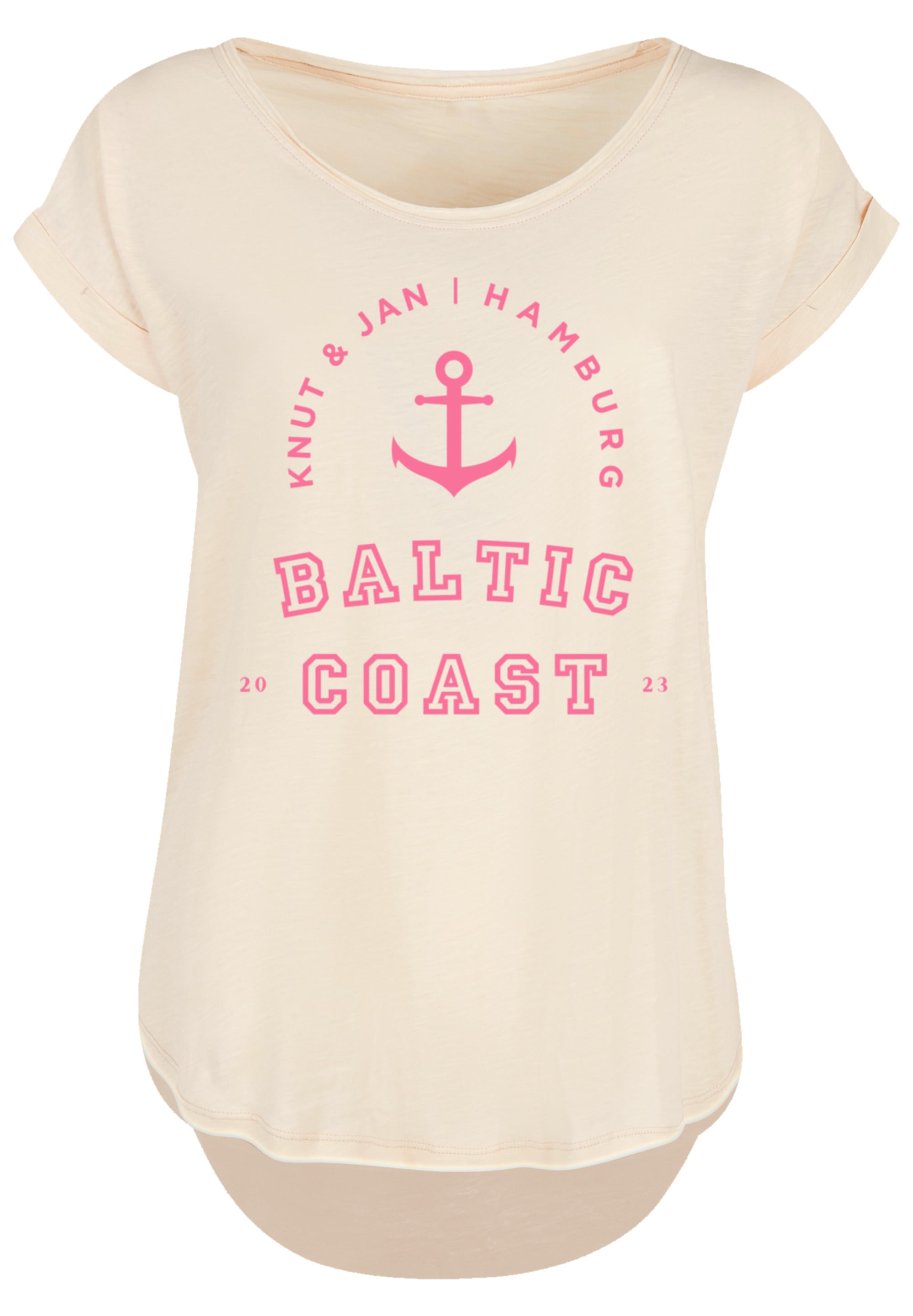 F4NT4STIC T-Shirt »Baltic Coast Ostsee Knut & Jan Hamburg Farbe«, Print