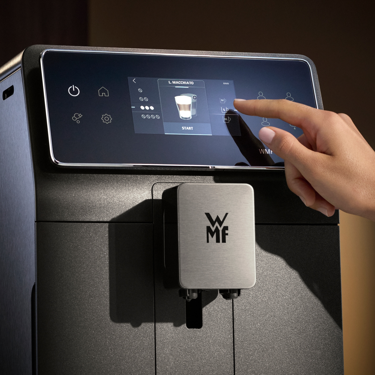 WMF Kaffeevollautomat »Perfection 890L CP855815«, intuitive Benutzeroberfläche, perfekter Milchschaum, selbstreinigend