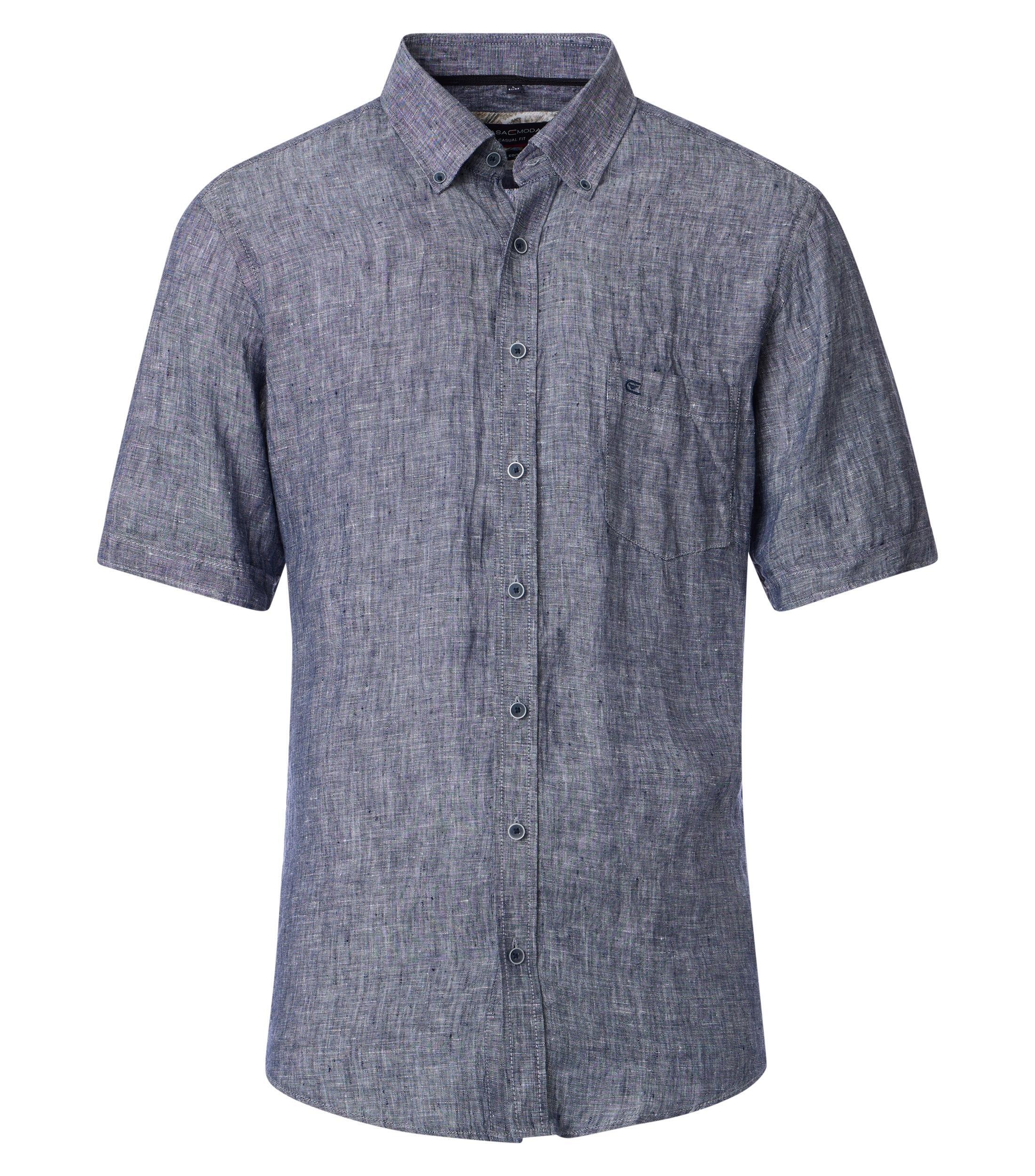 CASAMODA Kurzarmhemd "CASAMODA Leinenhemd Kurzarm uni" günstig online kaufen
