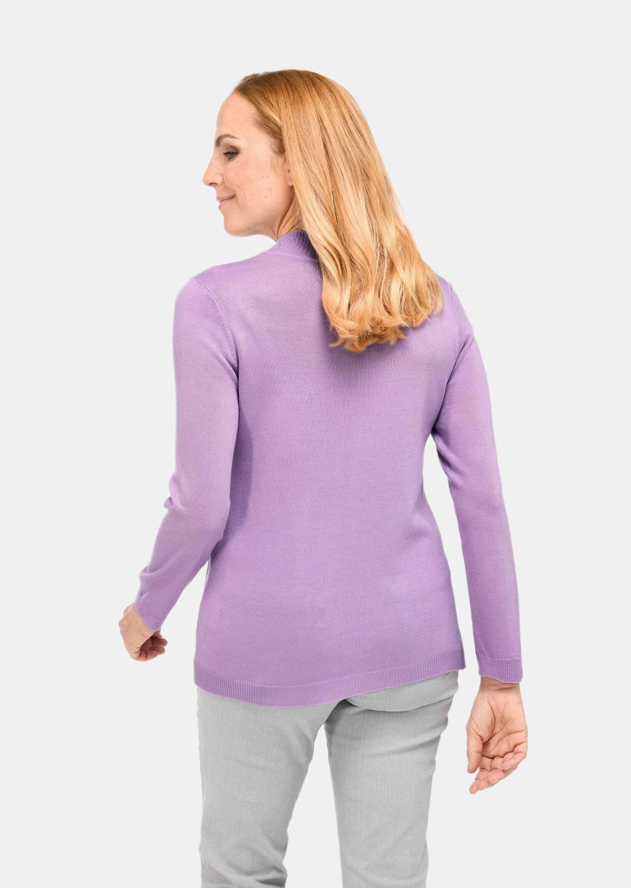 GOLDNER Rundhalspullover "Eleganter Ajourpullover mit Stehbund" aufwendiger günstig online kaufen