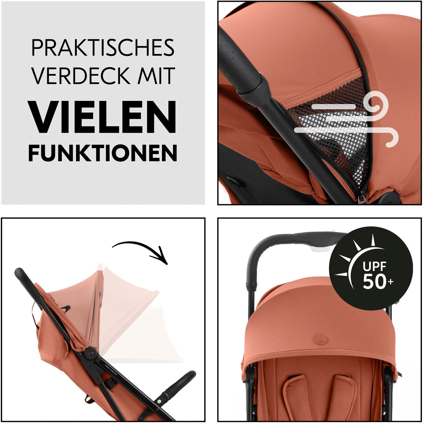 Hauck Kinder-Buggy »Travel N Care Plus, cork«, 22 kg