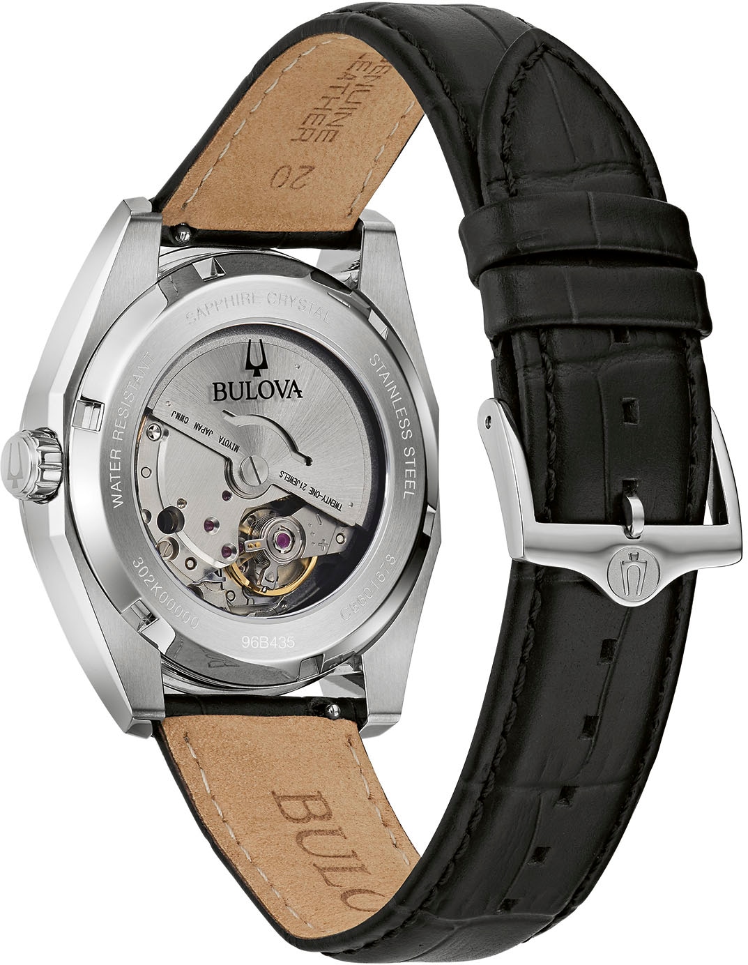 Bulova Automatikuhr »96B435«, Armbanduhr, Herrenuhr, Damenuhr, Edelstahlarmband, Saphirglas