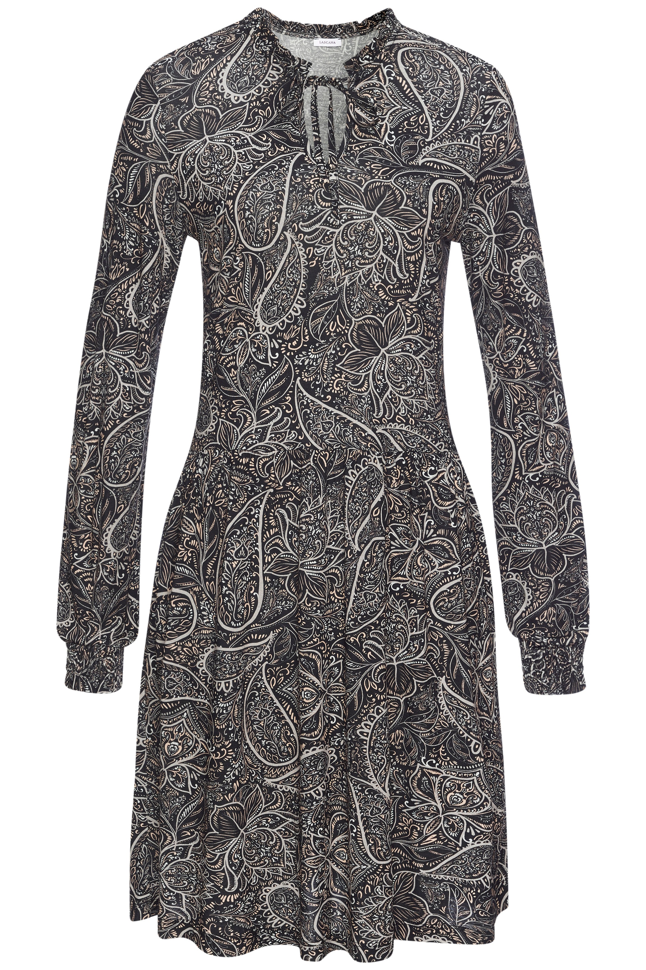 LASCANA Jerseykleid mit Allover-Print günstig online kaufen