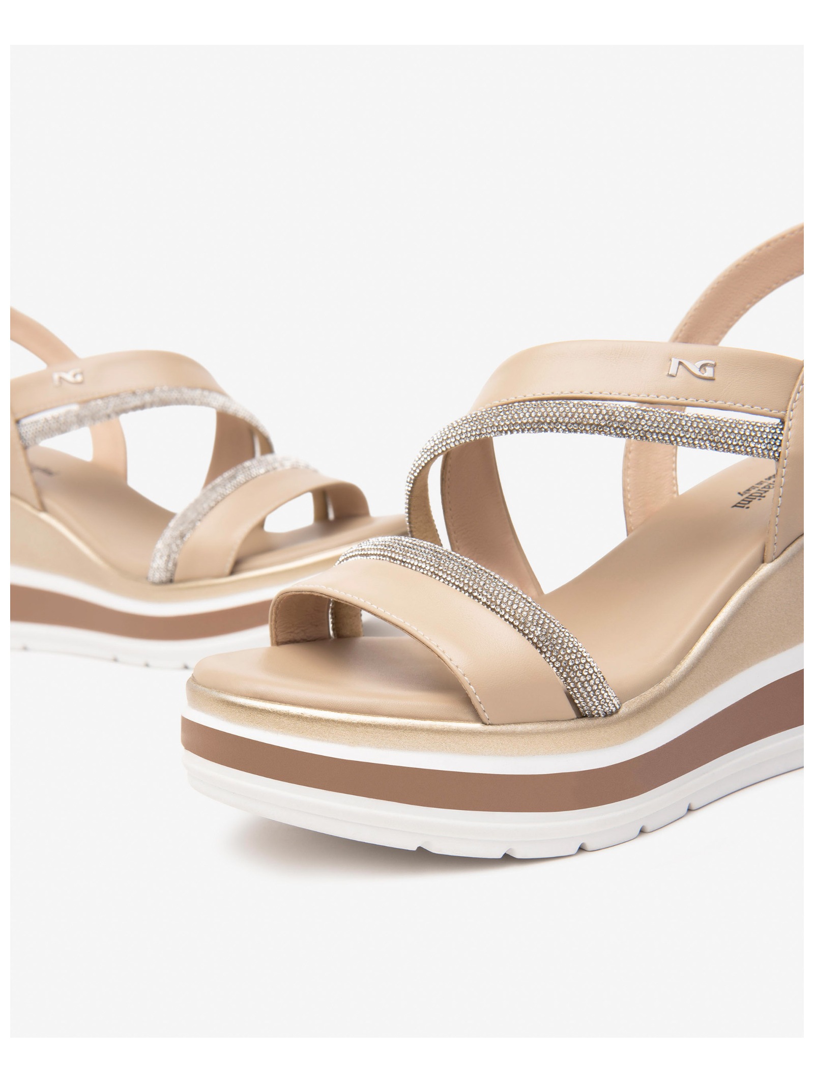 Nero Giardini Keilsandalette »Nero Giardini Sandalen Leder«