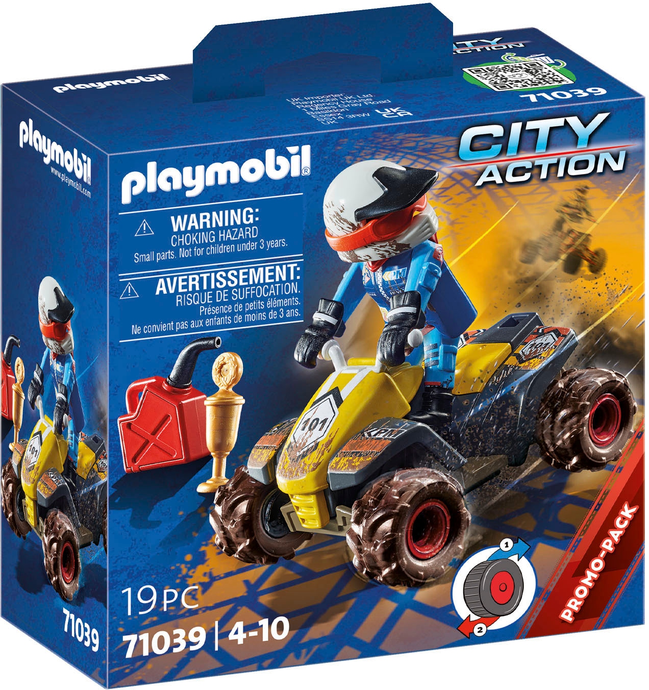 Playmobil® Konstruktions-Spielset »Offroad-Quad (71039), My Action Heroes«, (19 St.), Made in Europe