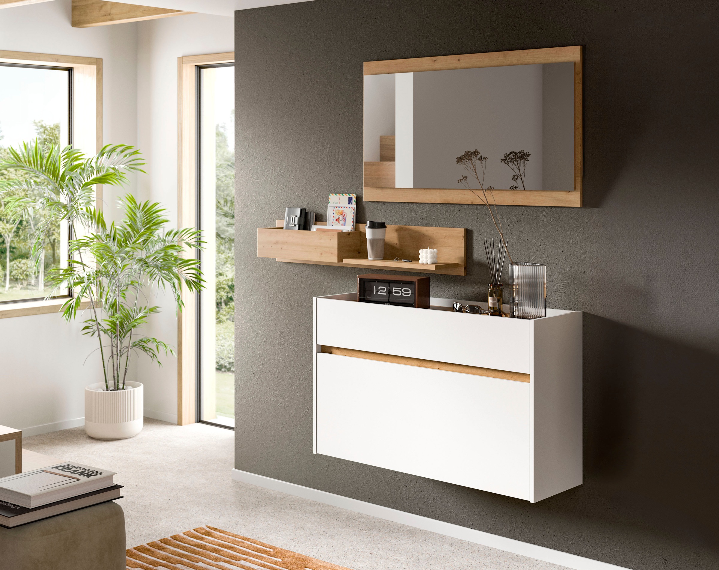 Home affaire Garderoben-Set "EVRID, 3-teilig, Breite 140 cm, individuell hä günstig online kaufen