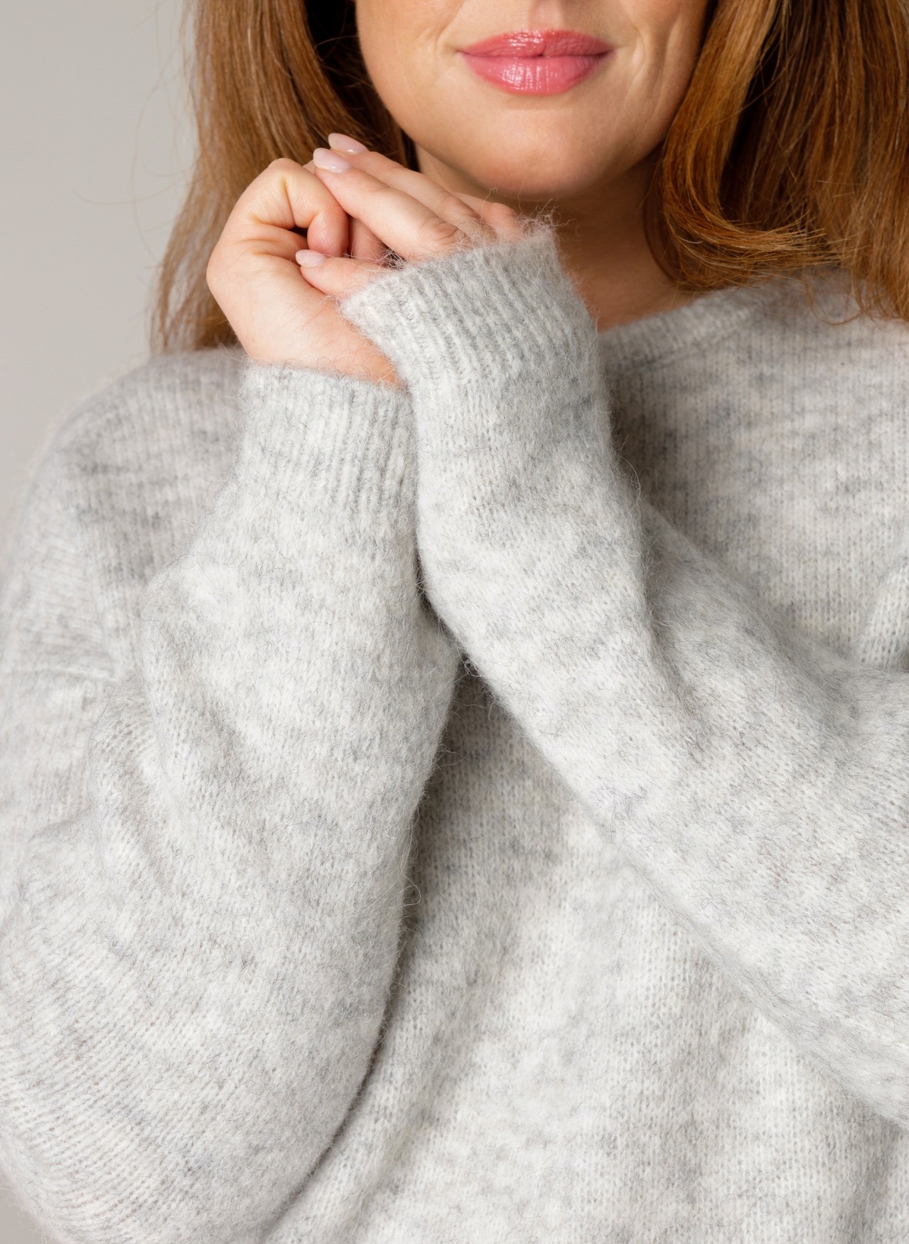 Base Level Curvy Strickpullover »Yanara«, mit Wolle und Elasthan