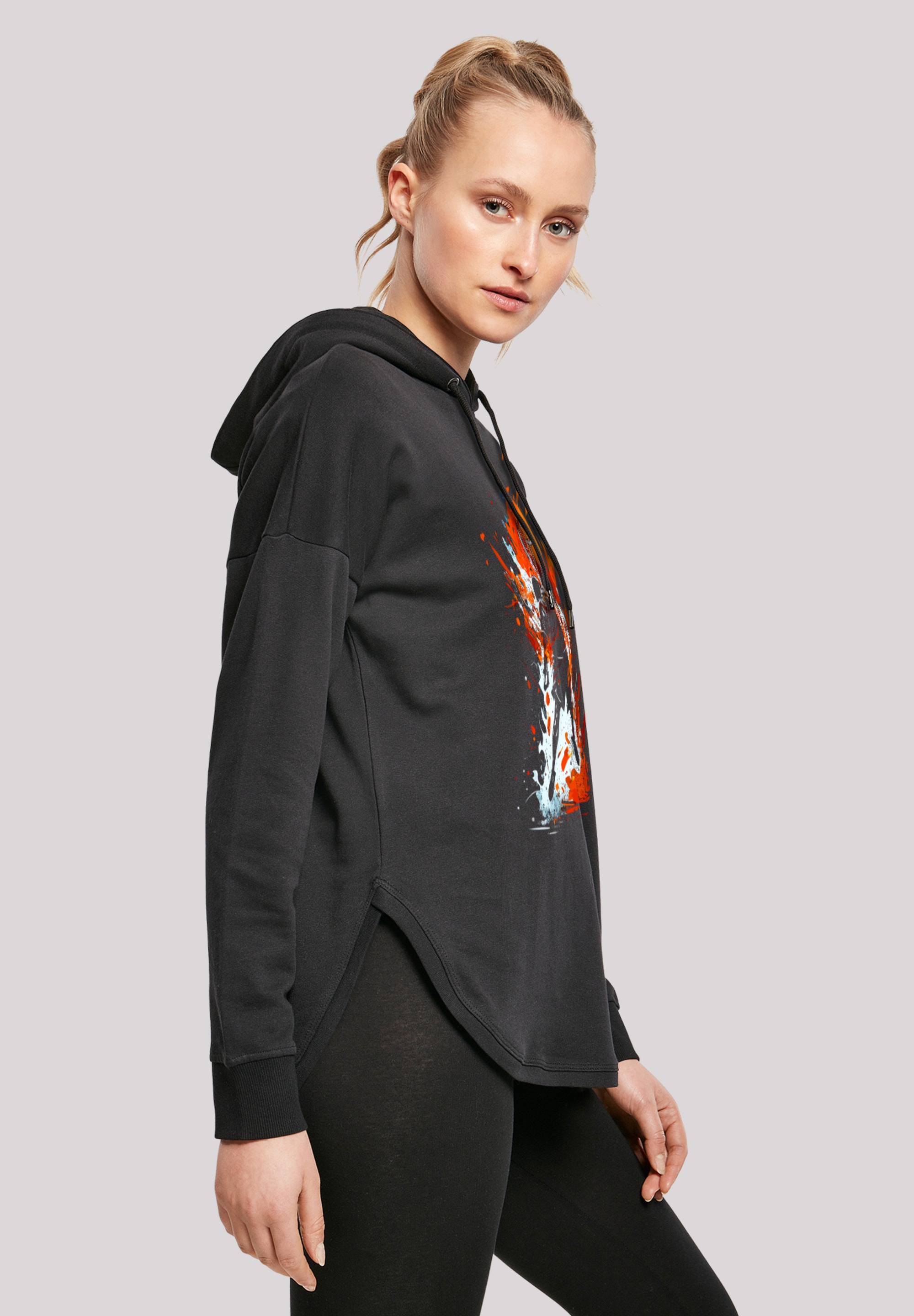 F4NT4STIC Kapuzenpullover »Basketball Splash Sport Oversize Hoodie«, Print
