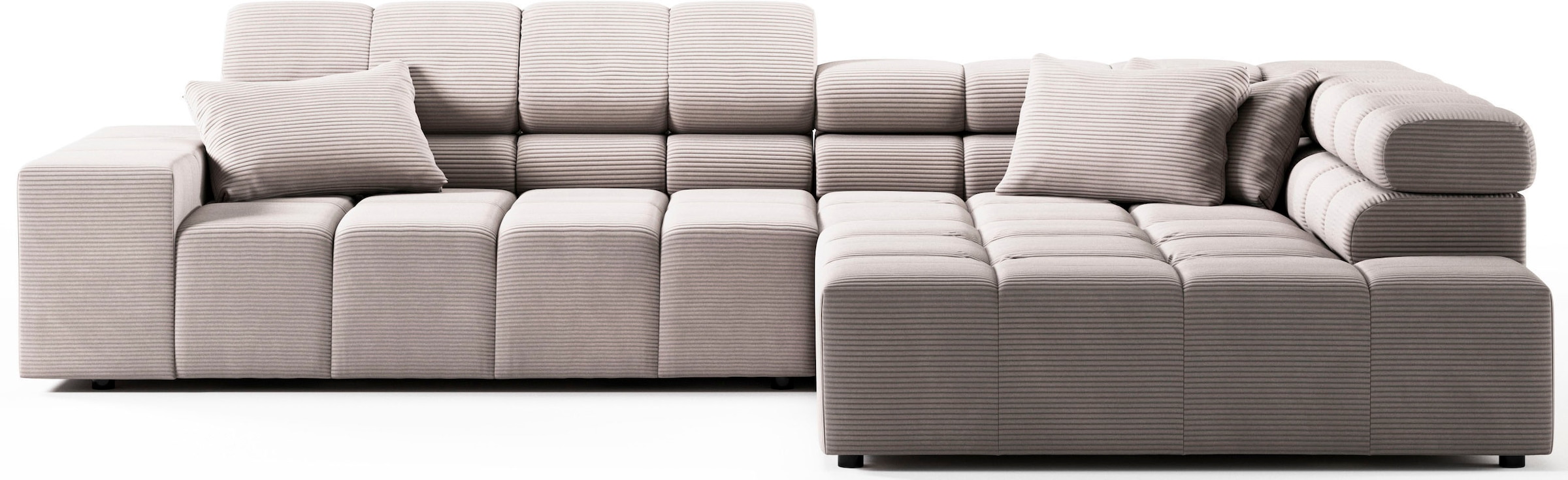 INOSIGN Ecksofa »Ancona incl. Kopfteilverstellung, OTTOs Choice, Breite 319cm, L-Form«, wahlweise motorische Sitztiefenverstellung, auch in Cord + Easy Care
