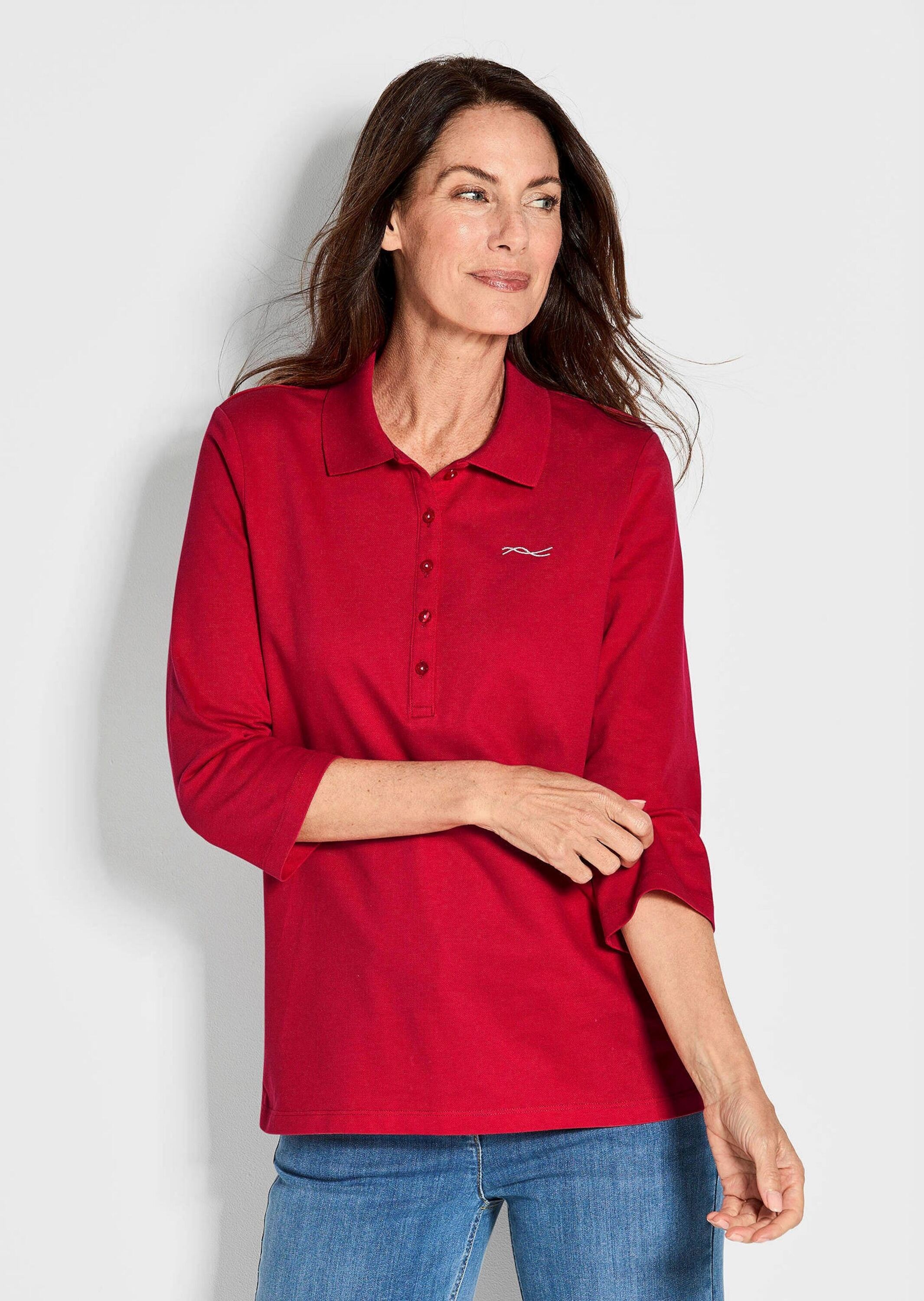 GOLDNER Poloshirt "Poloshirt in hochwertiger Pikee-Qualität" Ohne günstig online kaufen