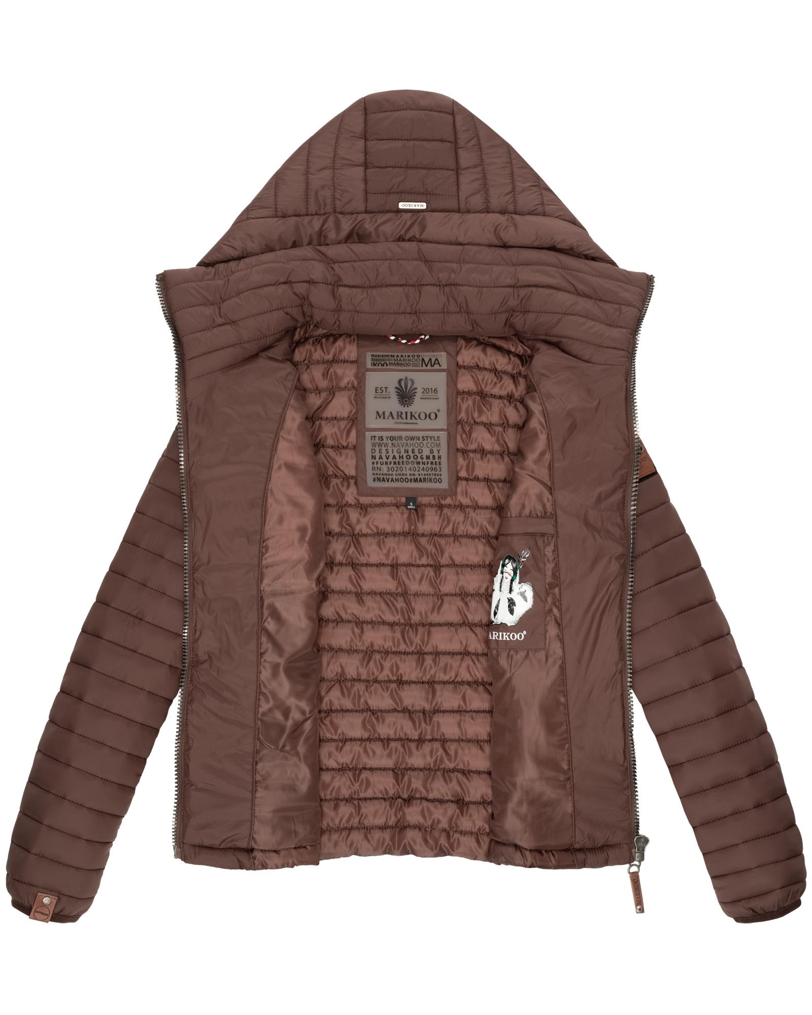 Marikoo Steppjacke »Löwenbaby«, mit Kapuze, stylische Übergangsjacke mit abnehmbarer Kapuze