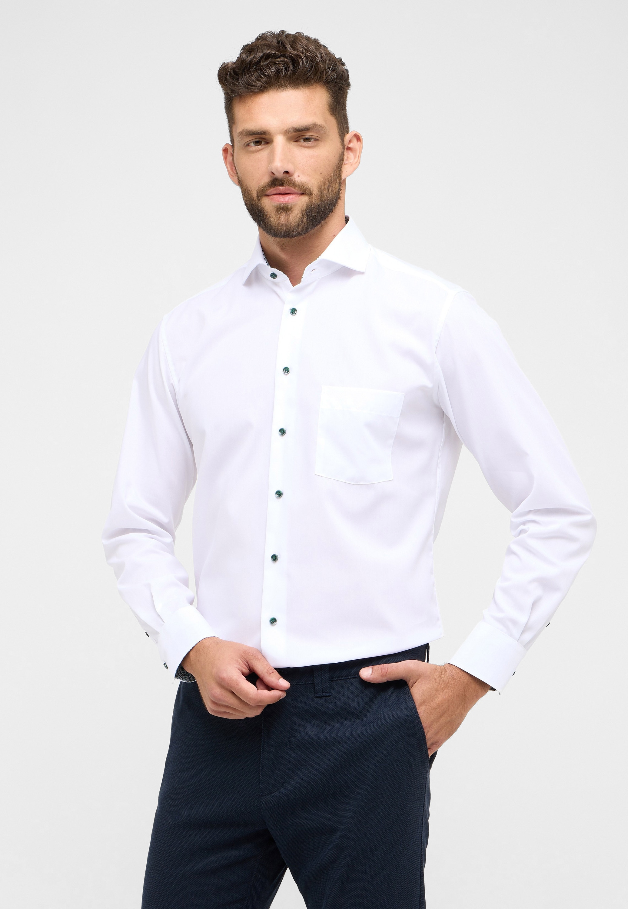 Eterna Langarmhemd "MODERN FIT", NON IRON (bügelfrei) günstig online kaufen