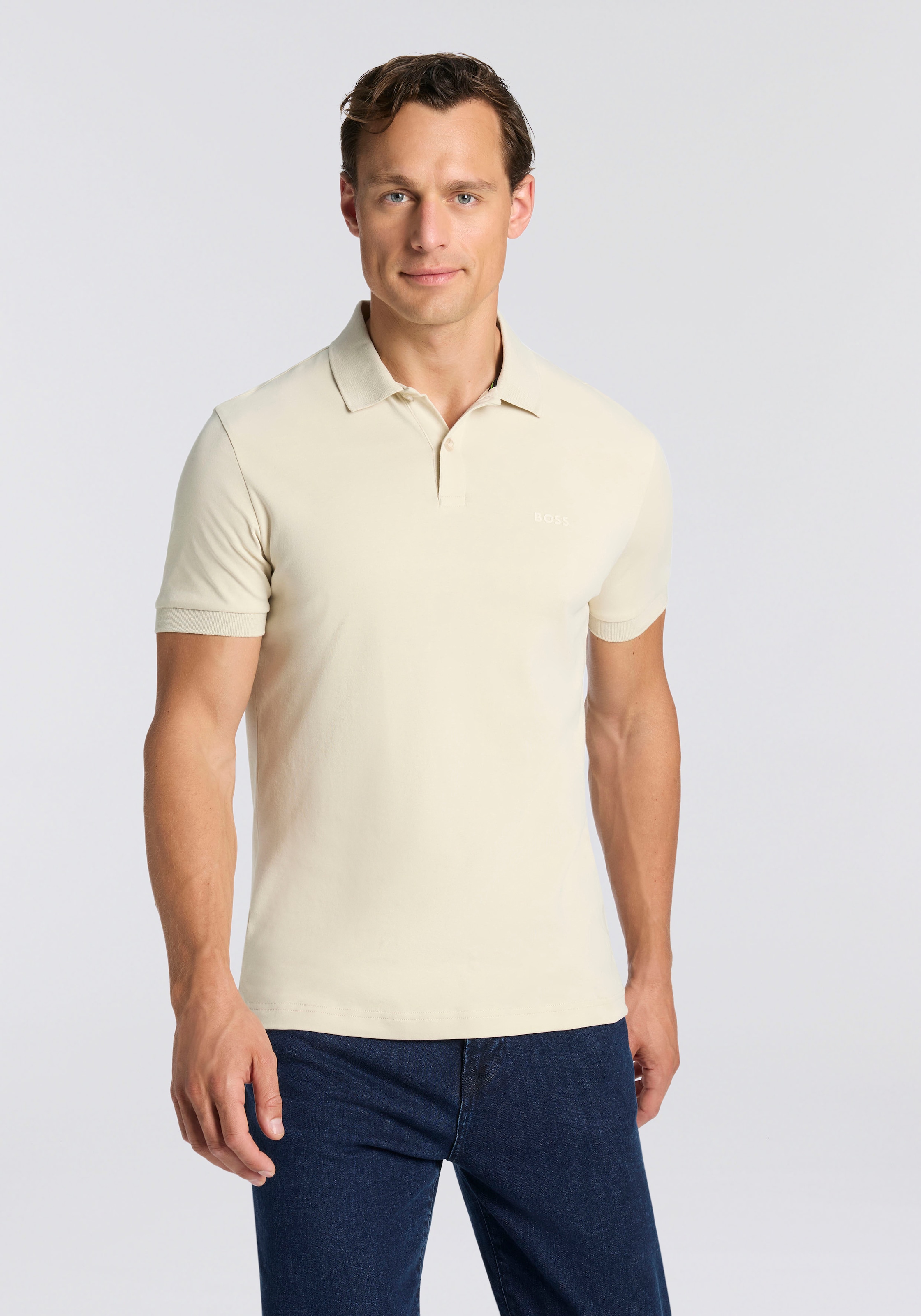 BOSS GREEN Poloshirt "Pio" mit Knöpfen, regular fit, toniges Logo günstig online kaufen